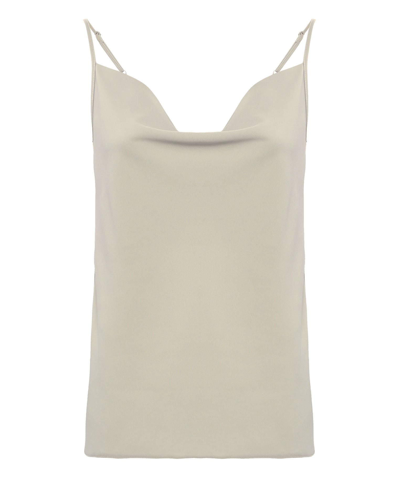 Top on straps in olive shade