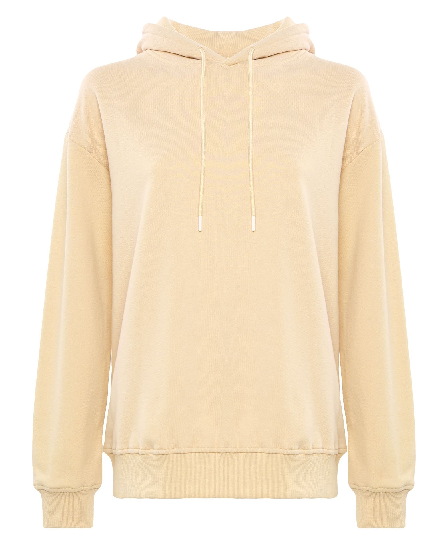 Hoodie in a light beige shade