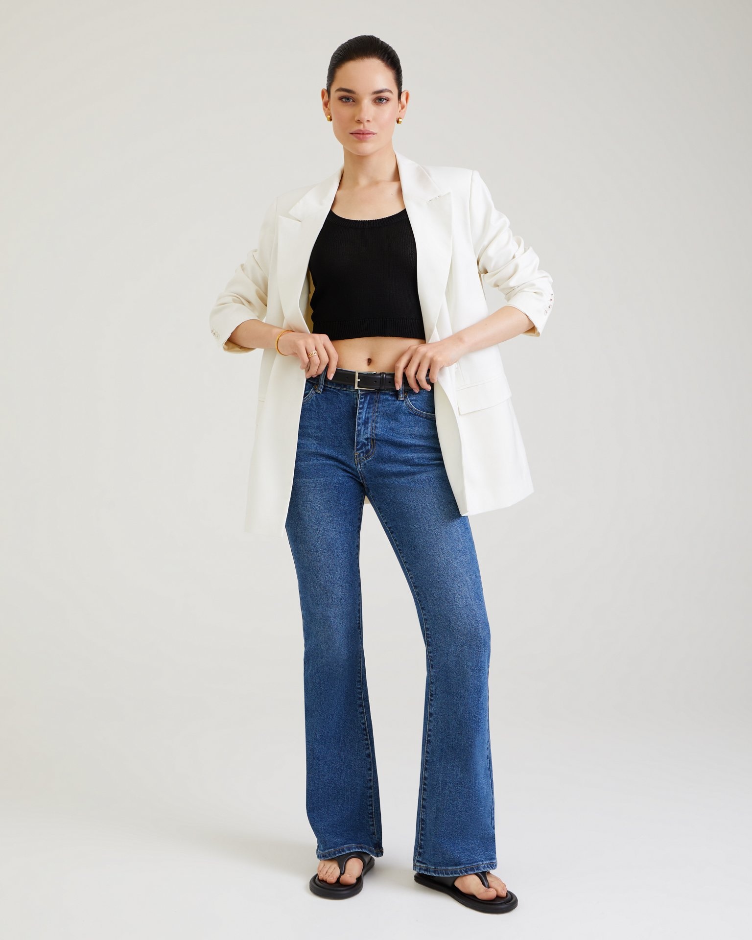 Flared jeans in blue