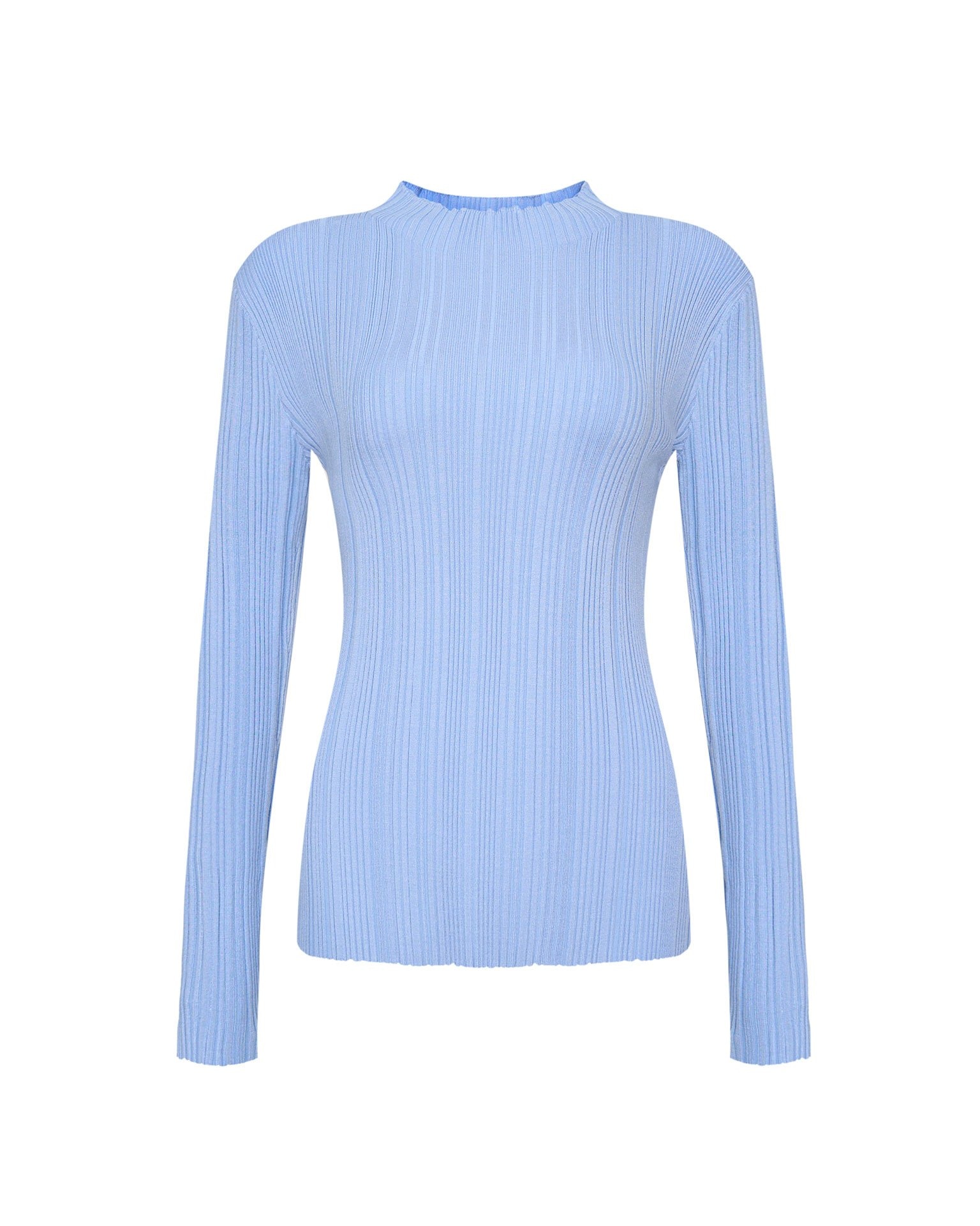 Fitted blue jumper