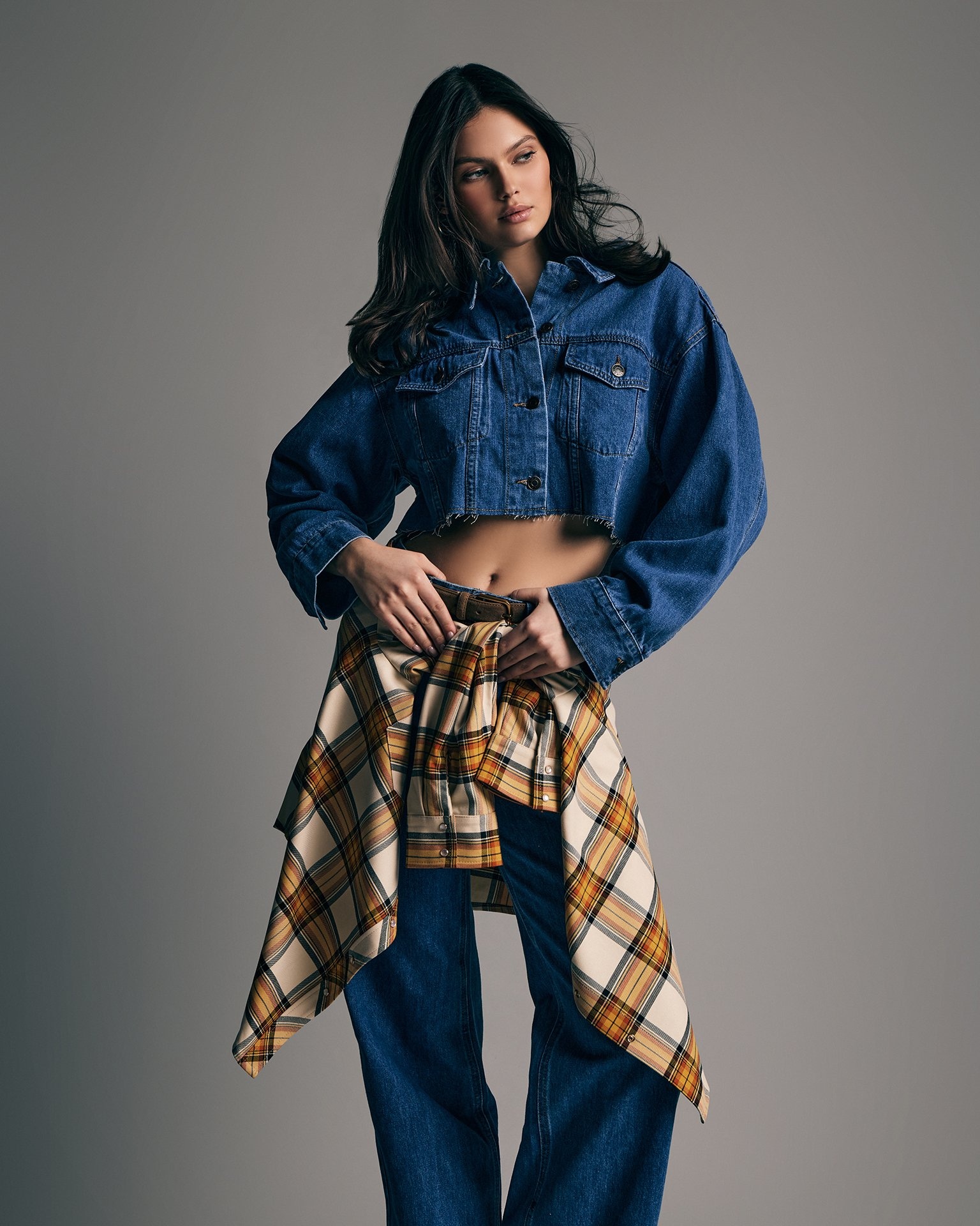 Cropped Denim Jacket