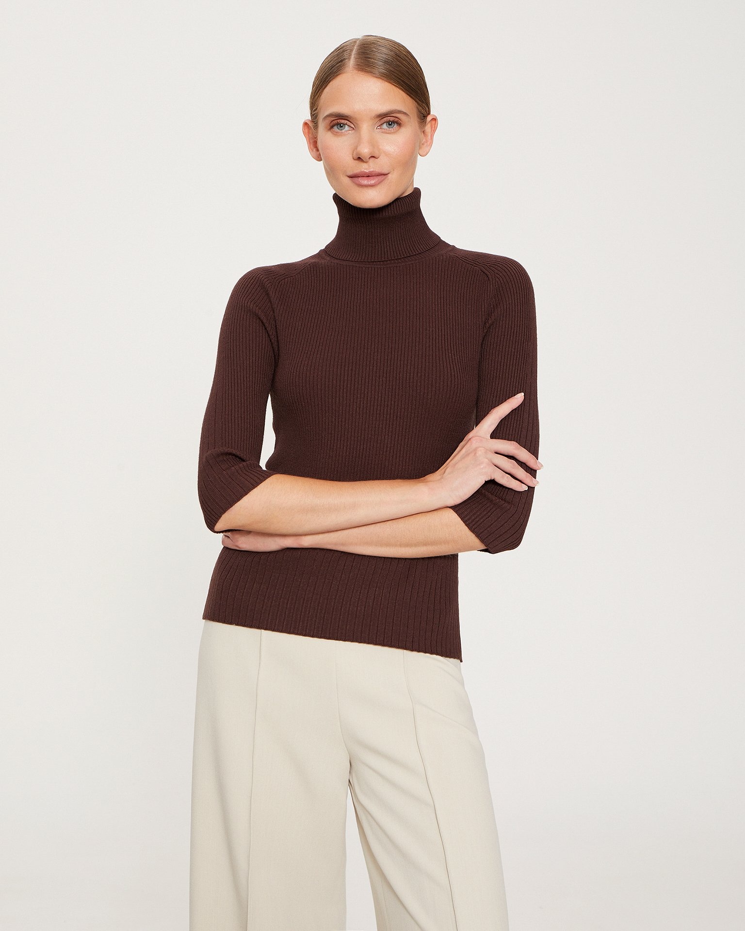 Jumper with ¾ sleeves