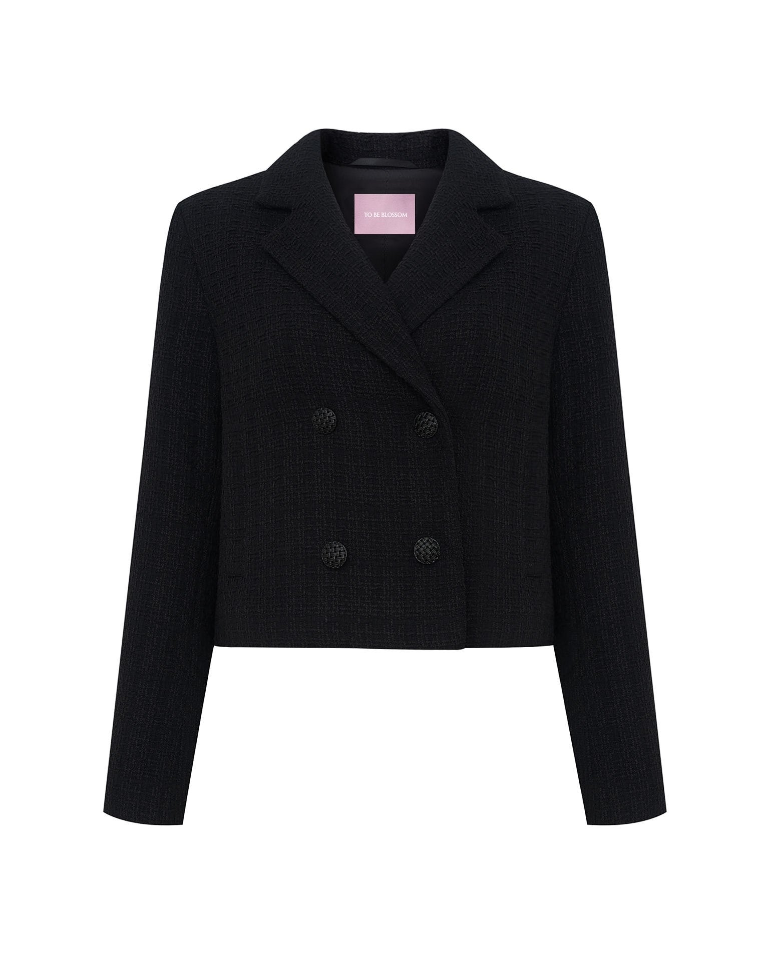 Cropped black jacket