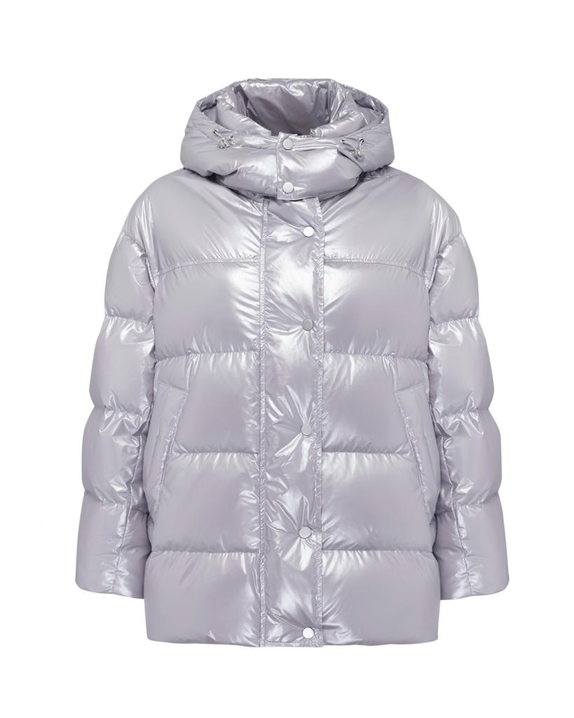 A short lilac down jacket