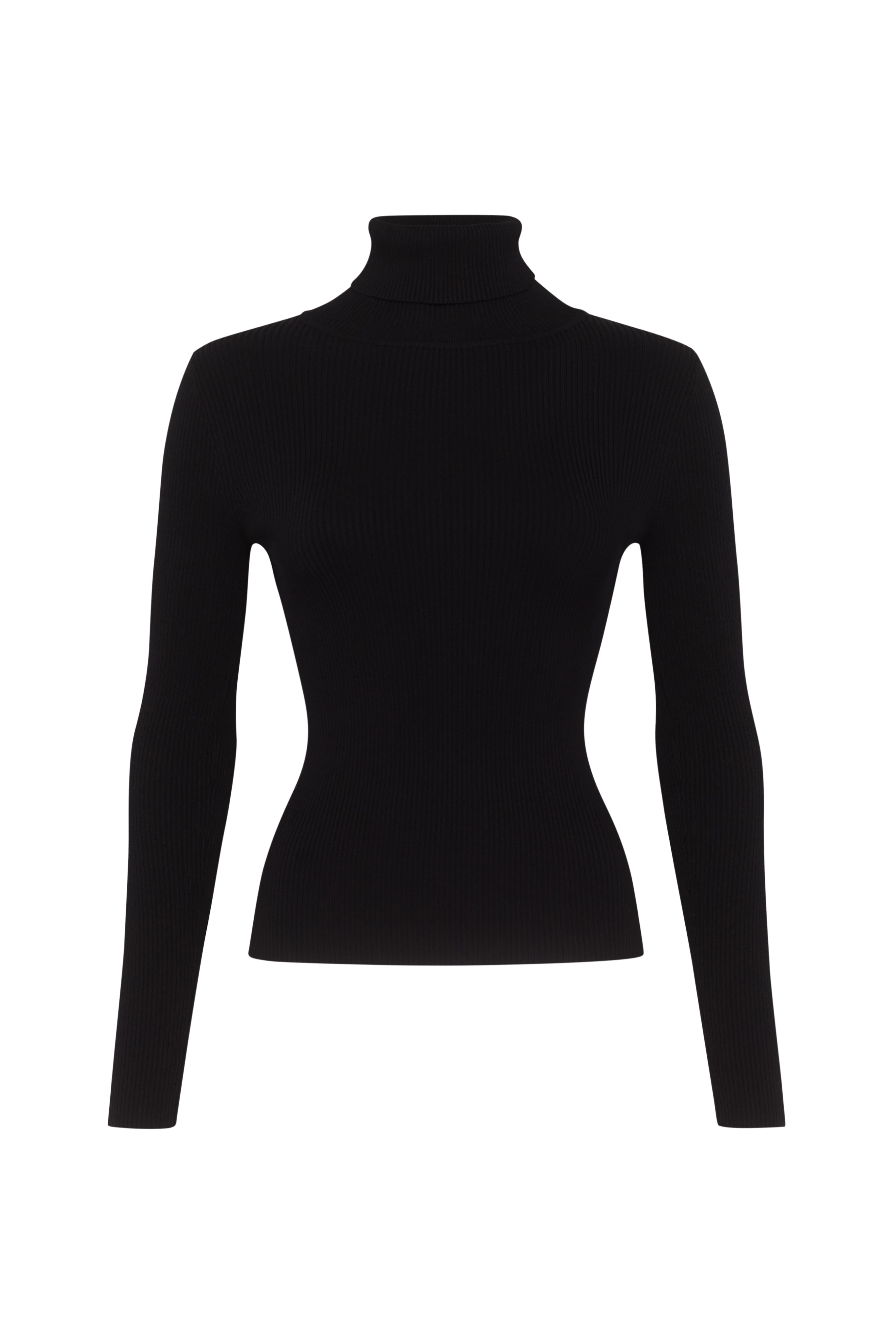 Black knitted jumper