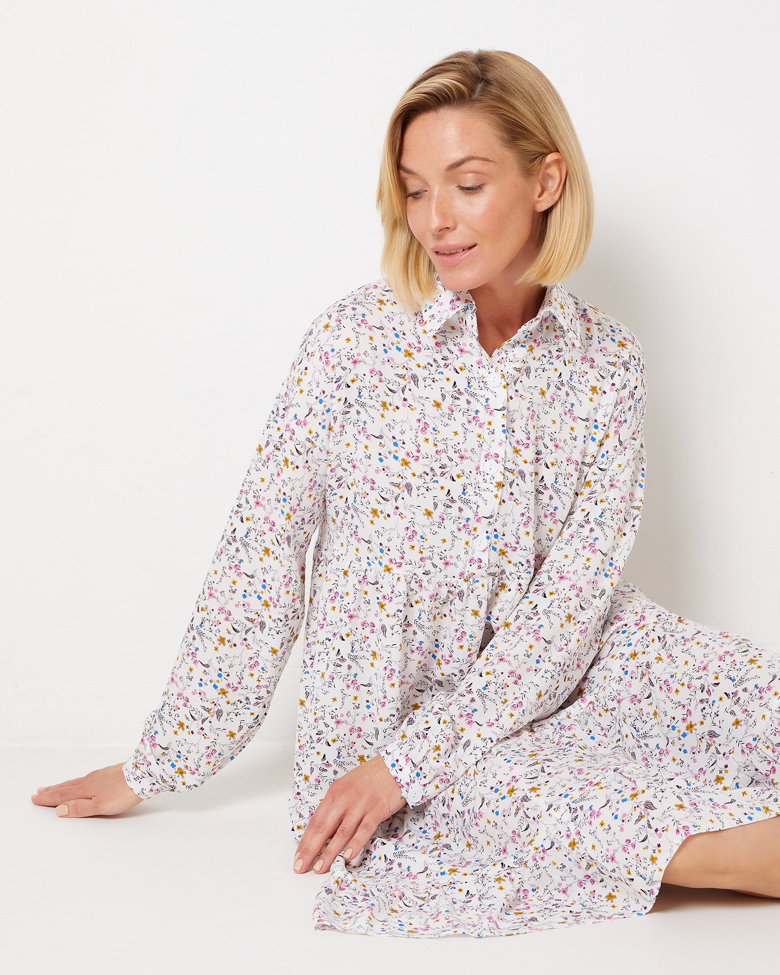 Mini dress in viscose