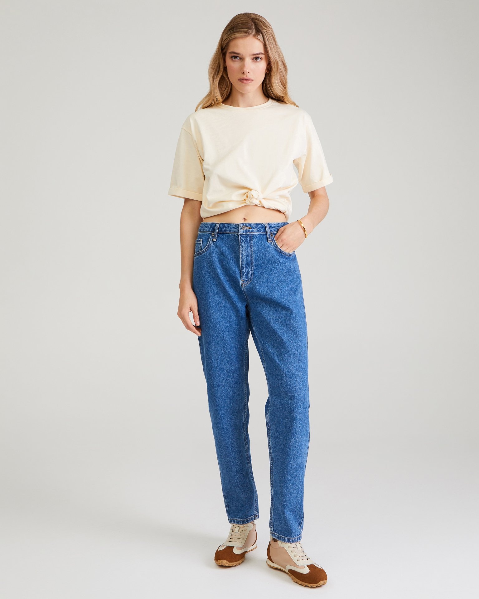Light blue mom jeans