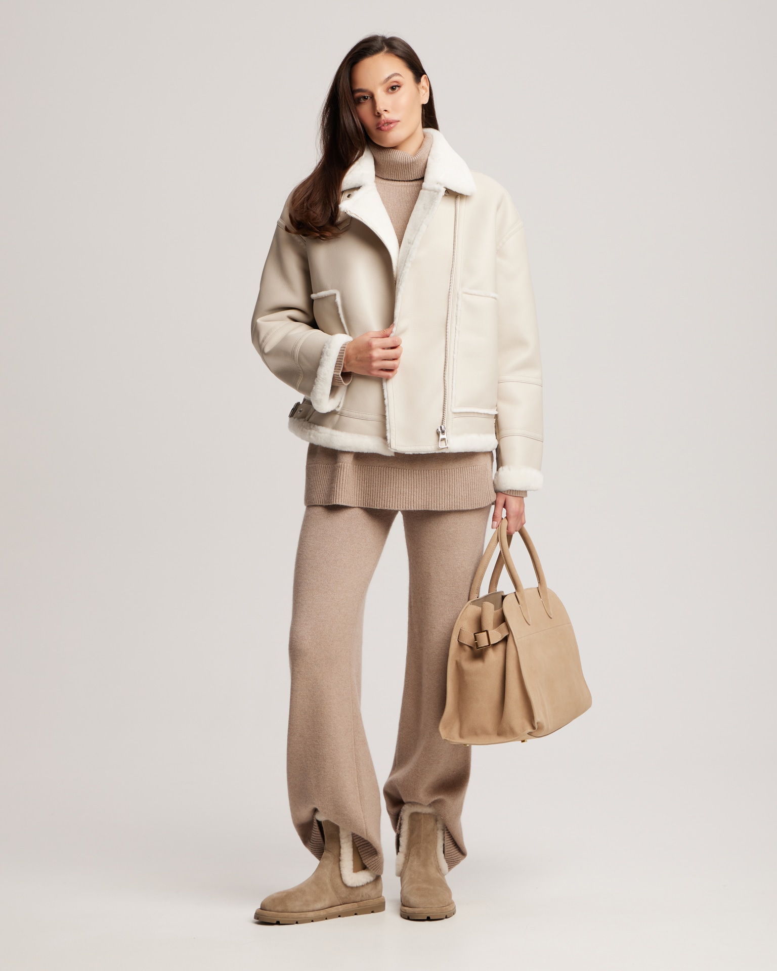 Faux shearling jacket