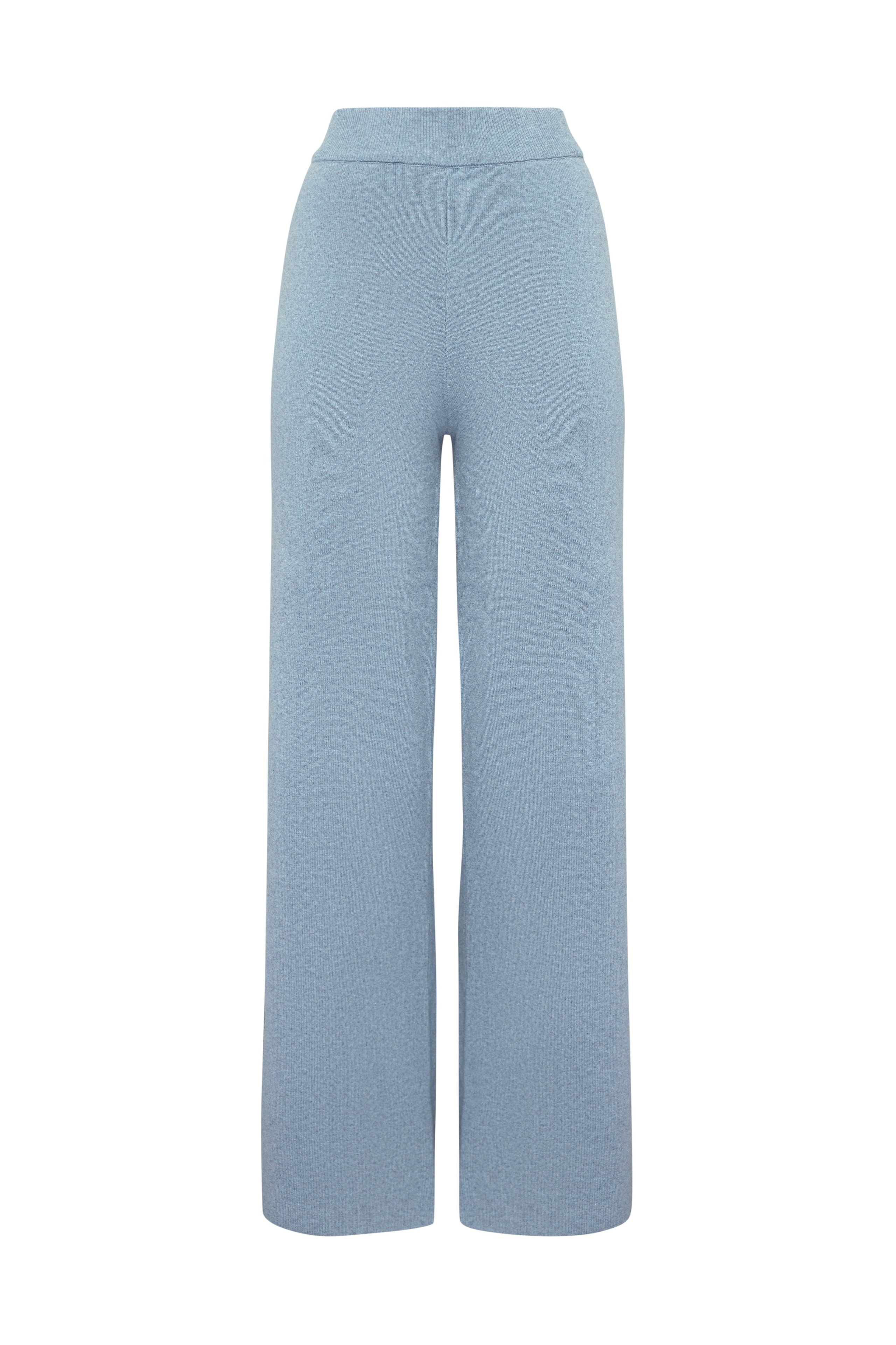 Blue knitted trousers, Sky Blue — photo 8