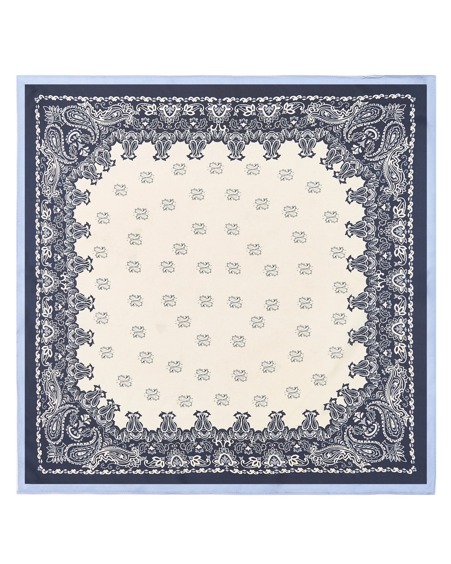 Satin printed scarf