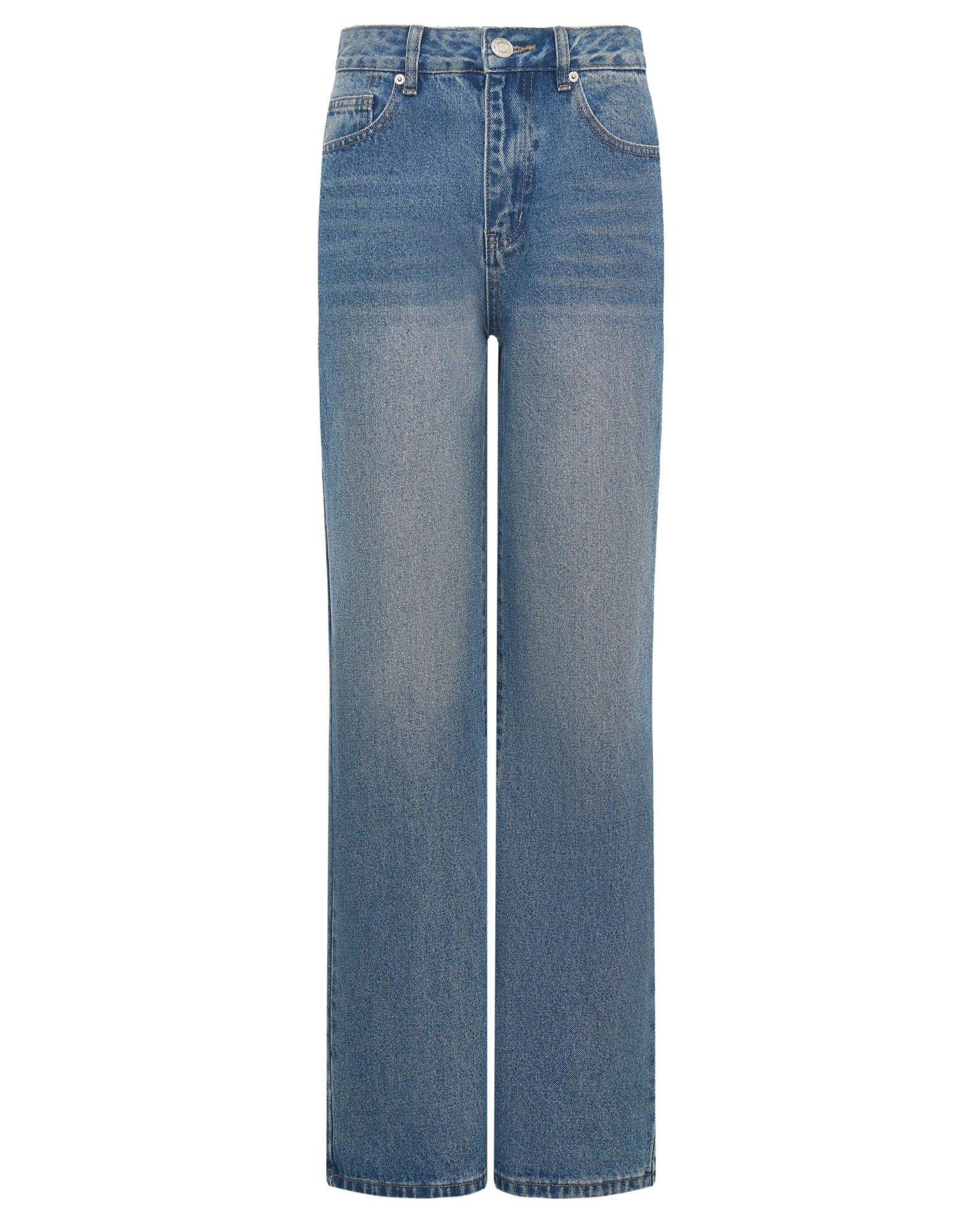 Straight-leg jeans in light blue, Blue — photo 10