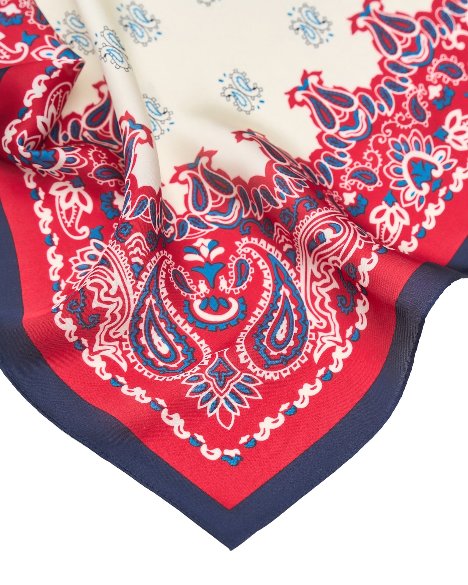 Satin scarf, Red — photo 6