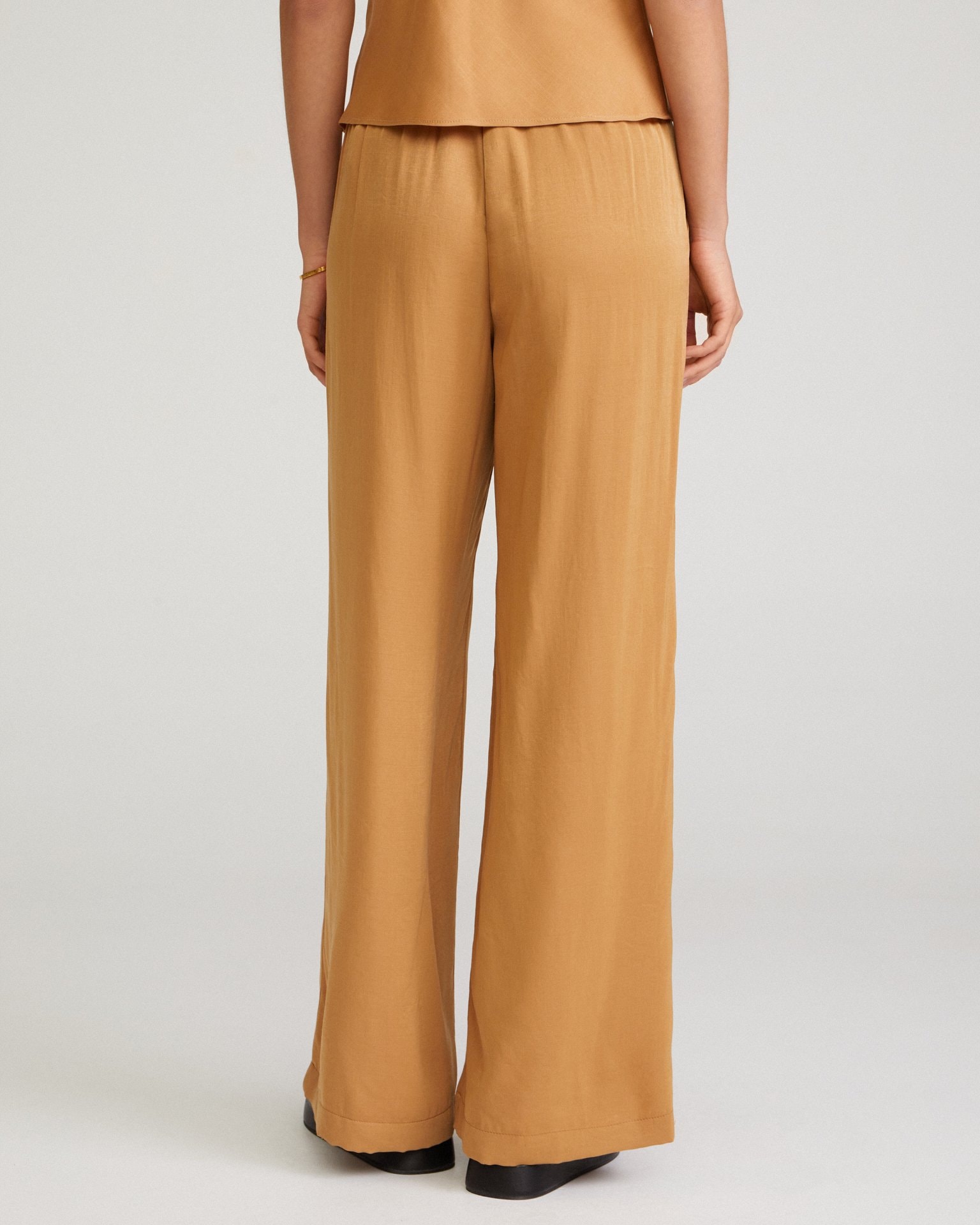 Palazzo Trousers, Tobacco — photo 5