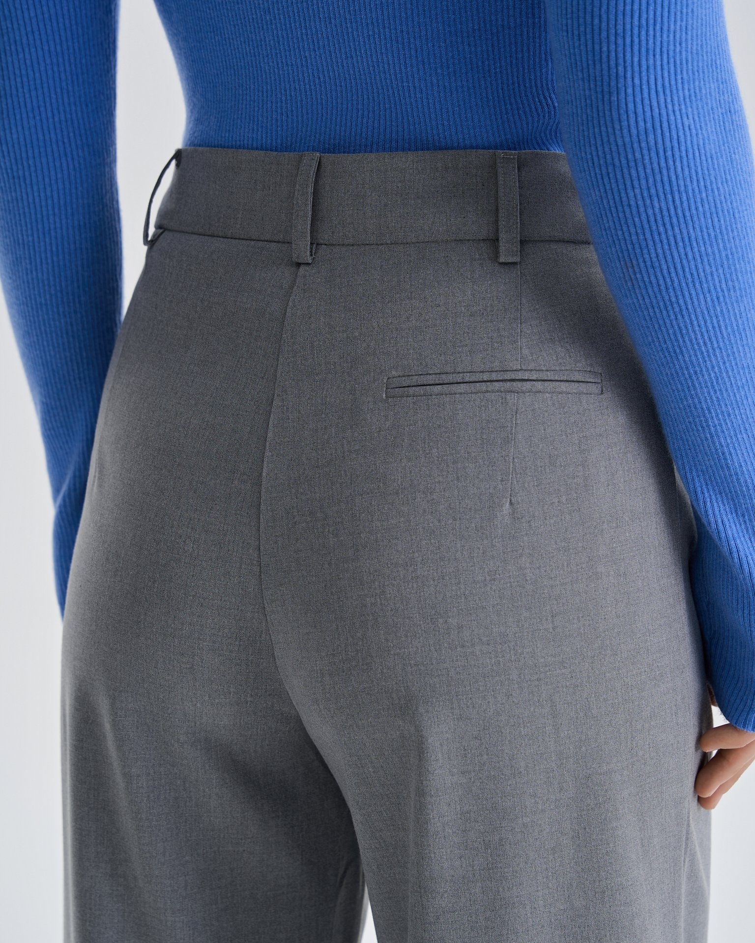 Pleated trousers, Grey — photo 6