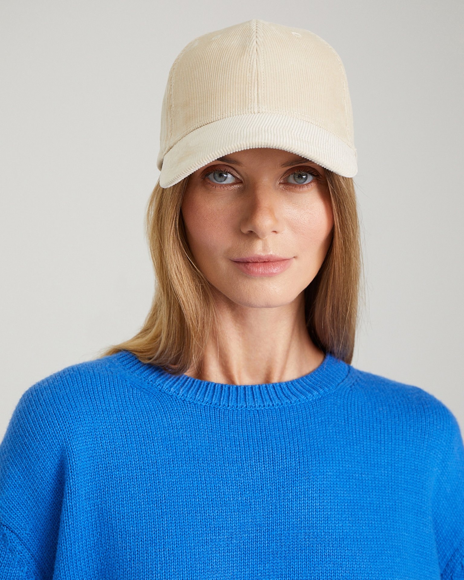 Corduroy baseball cap, Light Beige