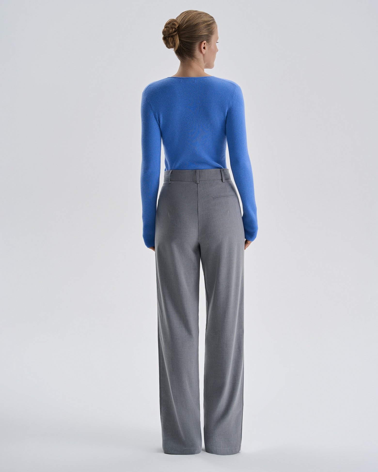 Pleated trousers, Grey — photo 3