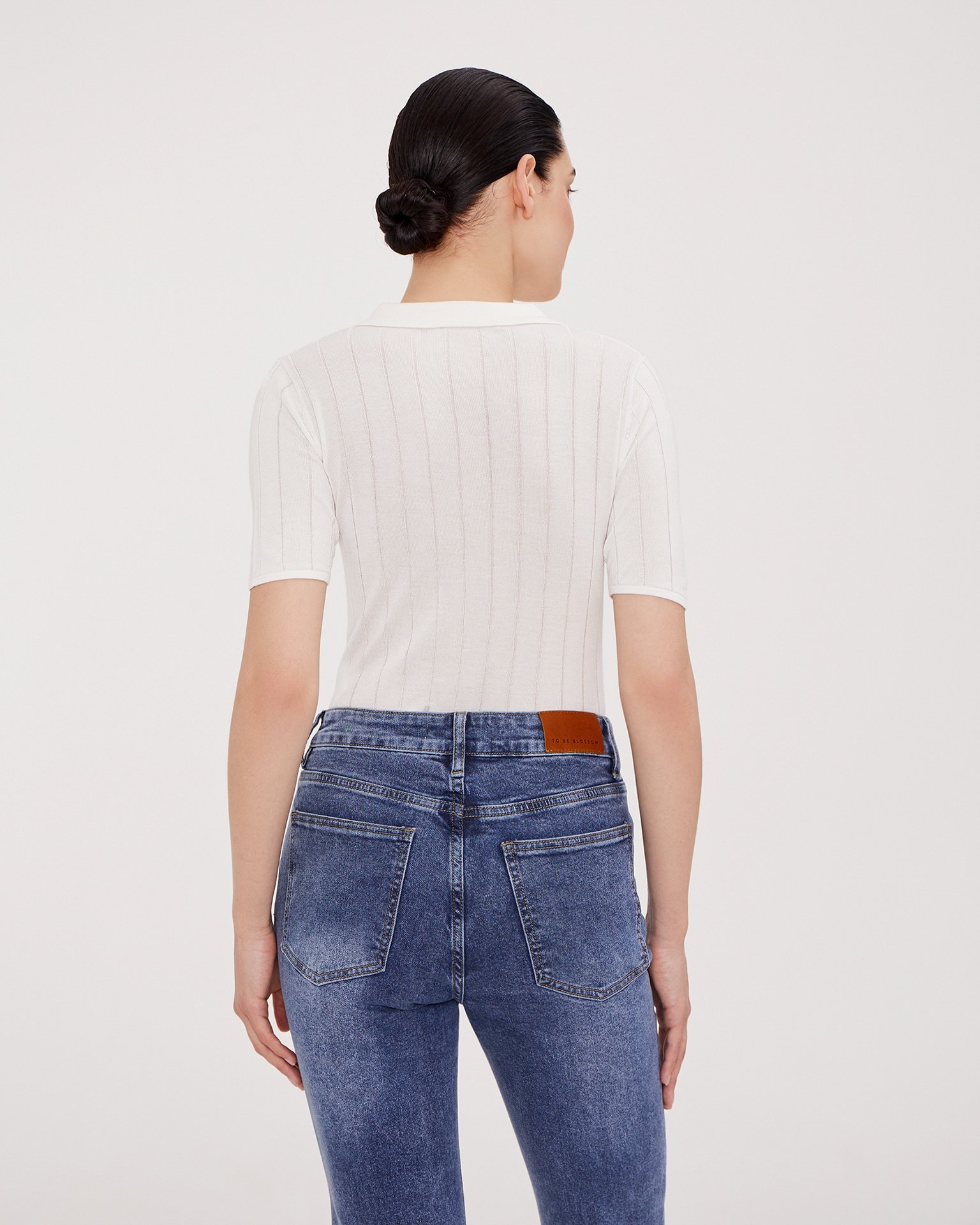 Polo jumper, White — photo 3