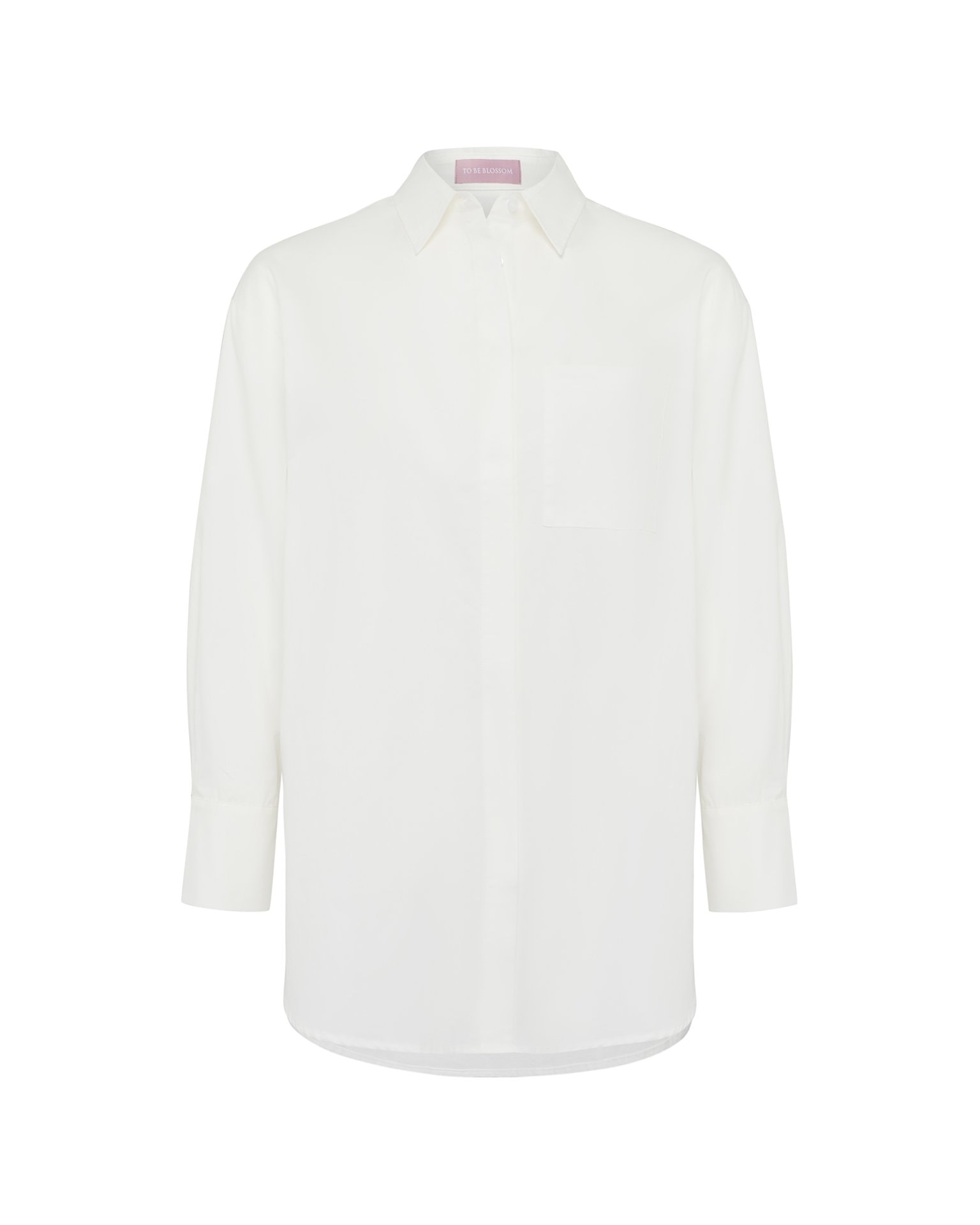 Classic cut shirt, White — photo 8