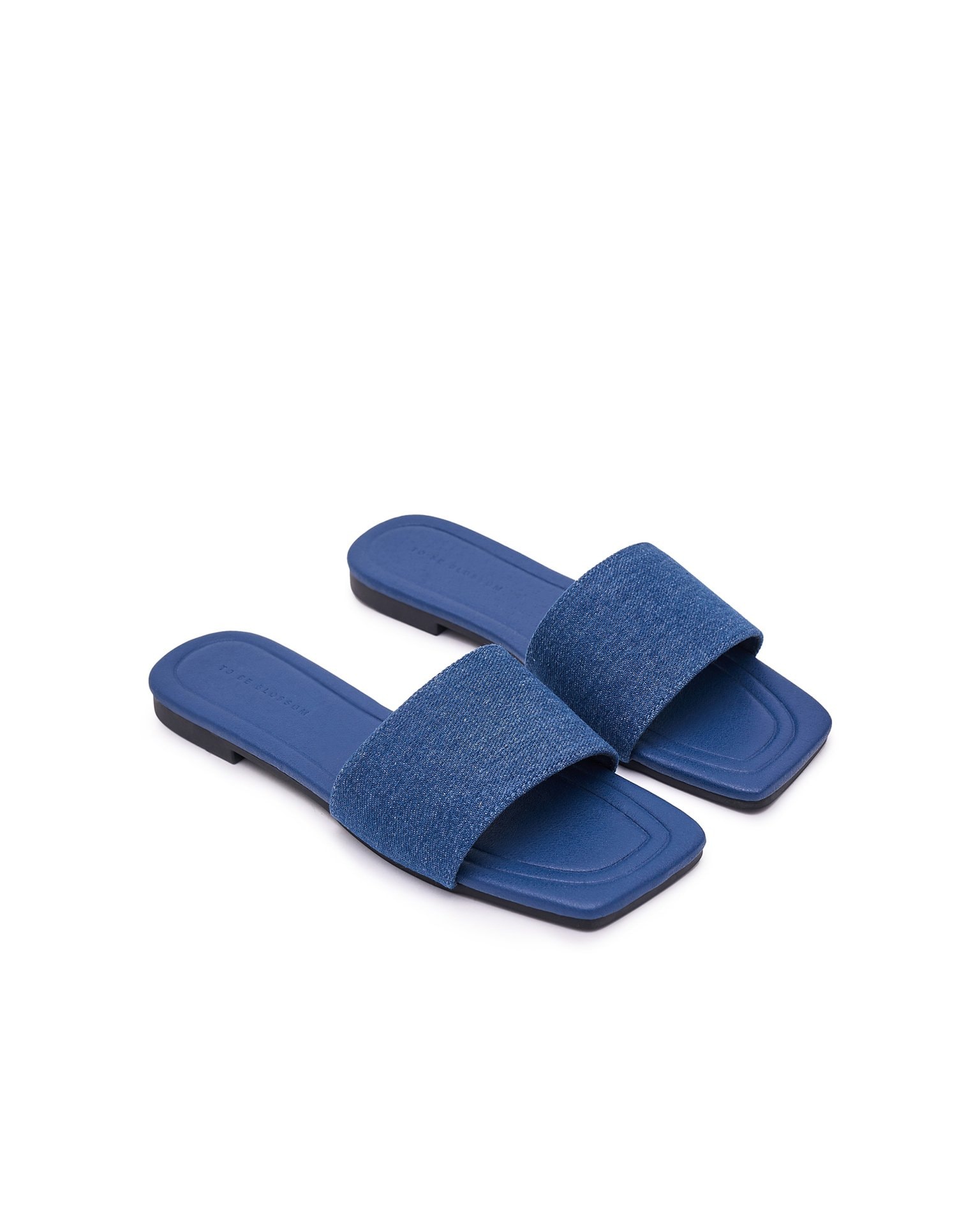 Denim flip-flops, Blue