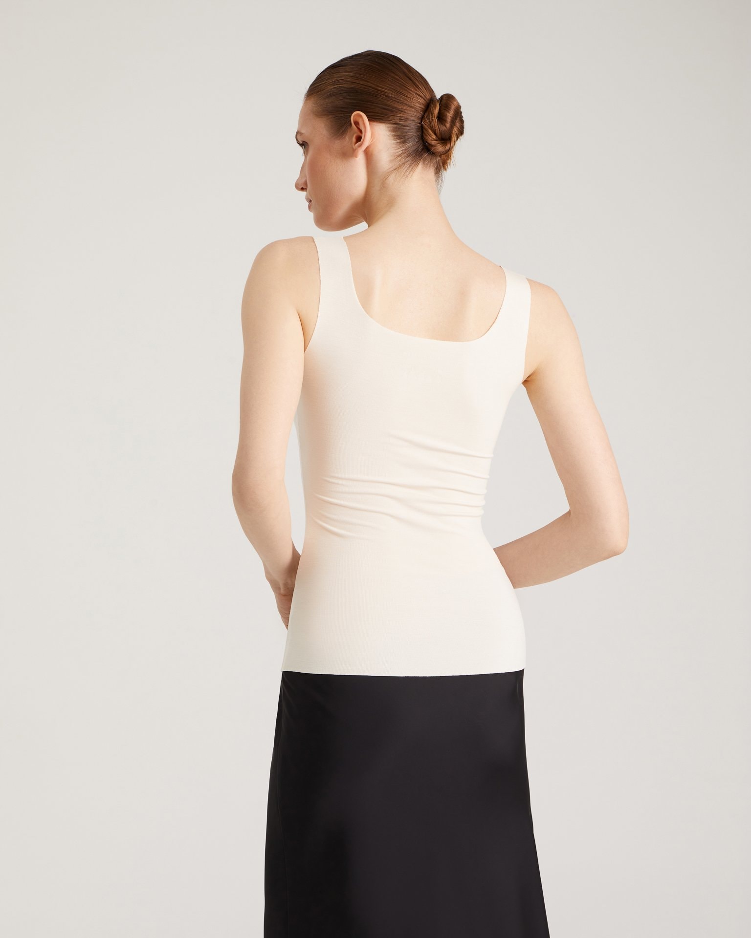 Tank top in cream hue, Milk — photo 3