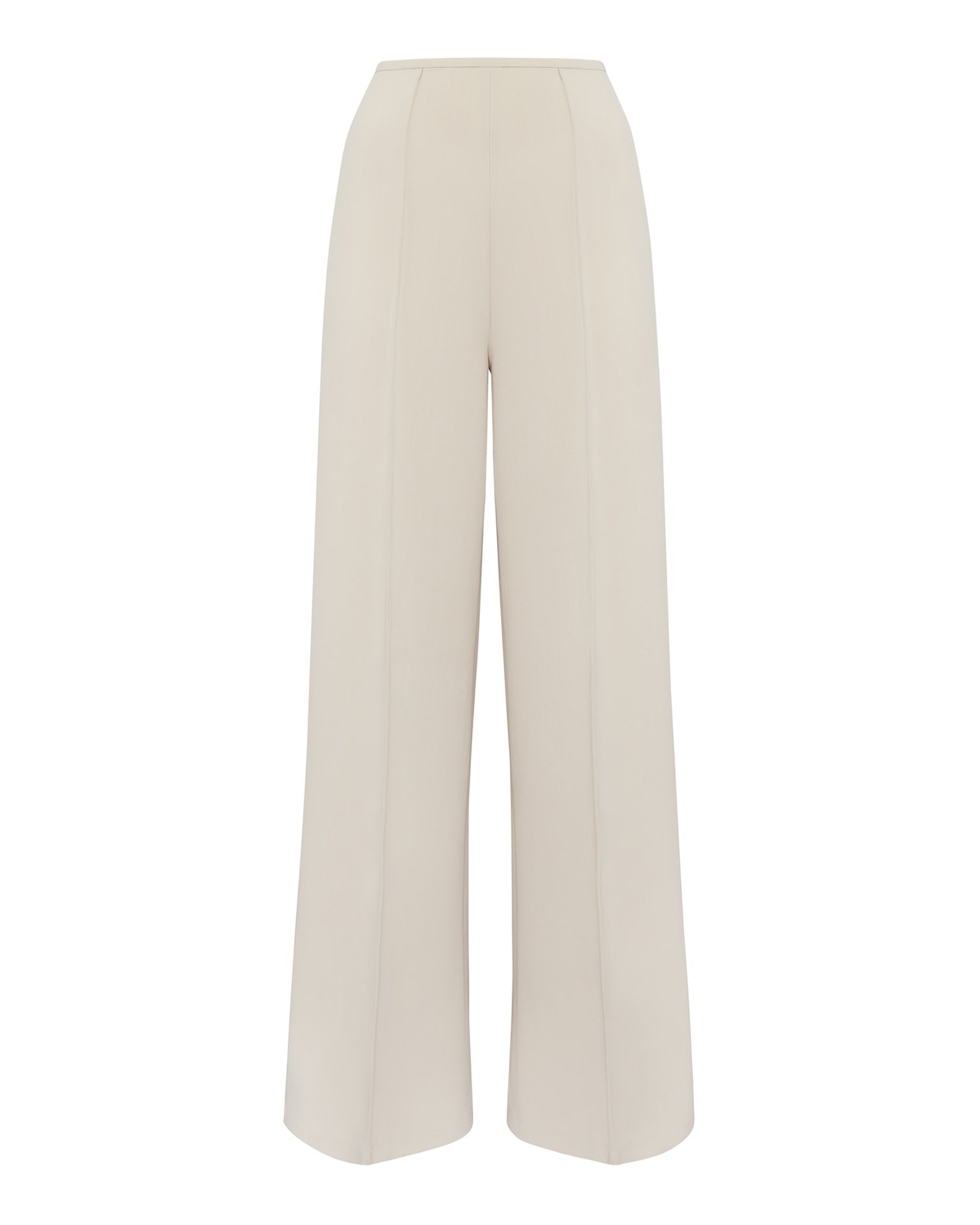 High-Waisted Trousers, Beige — photo 6