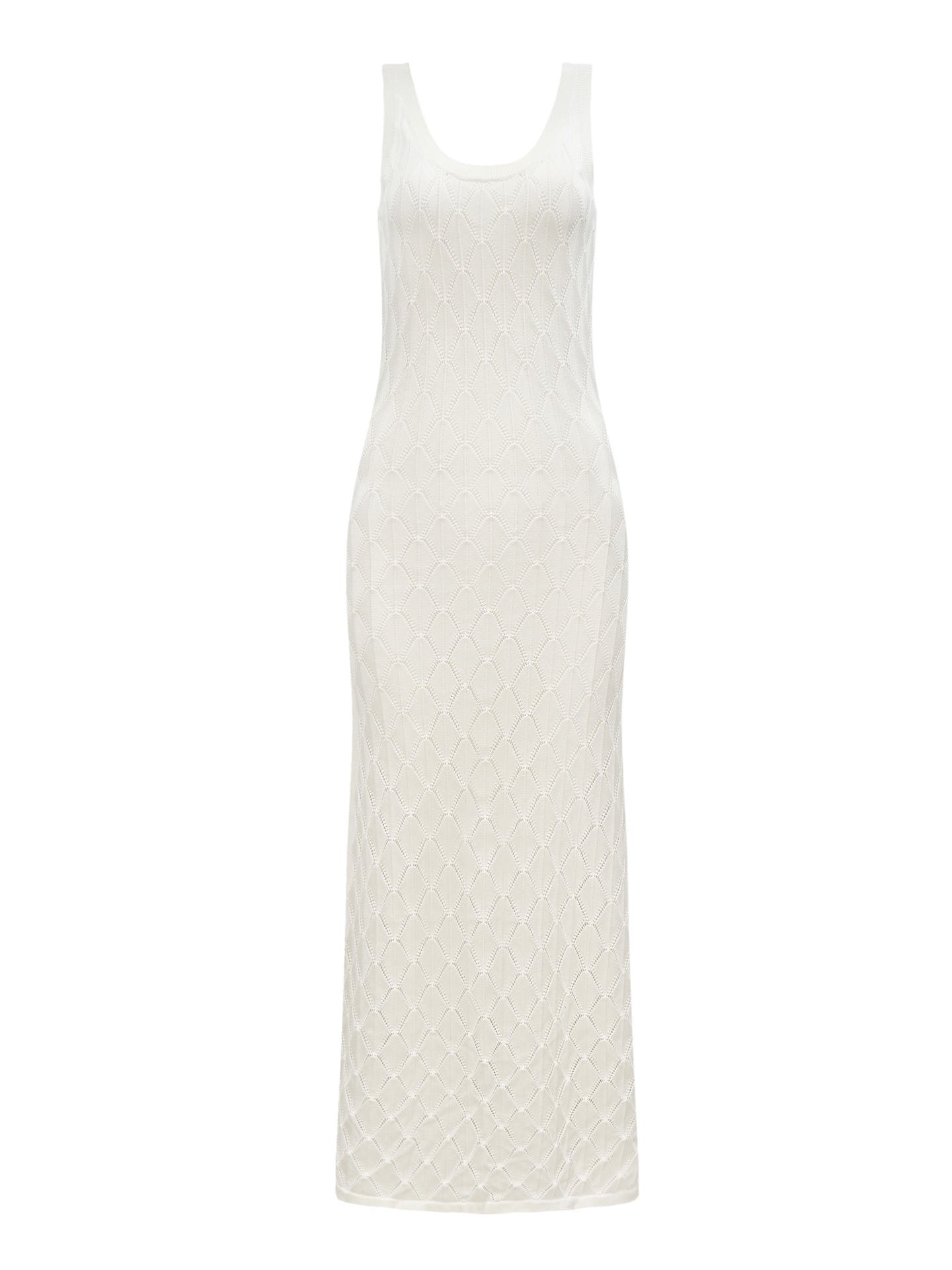 White crochet dress, White — photo 7