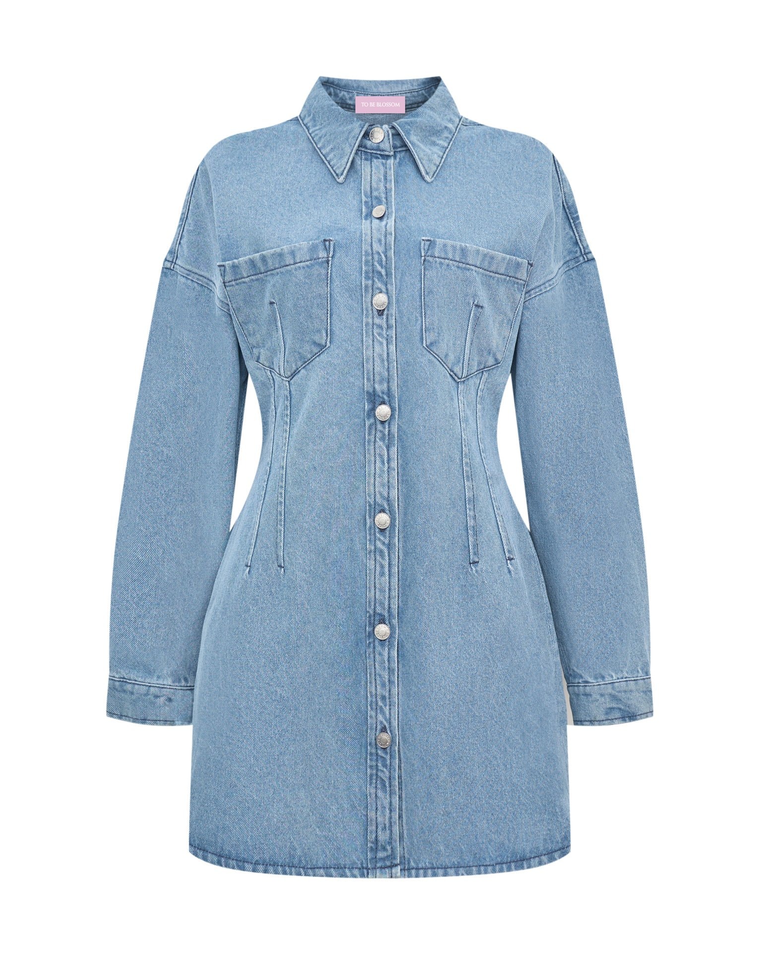 Denim dress, Blue — photo 8