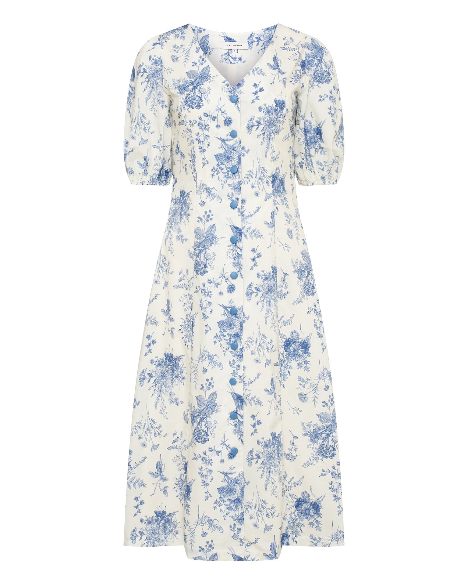 Dress with Flora print, White — photo 7