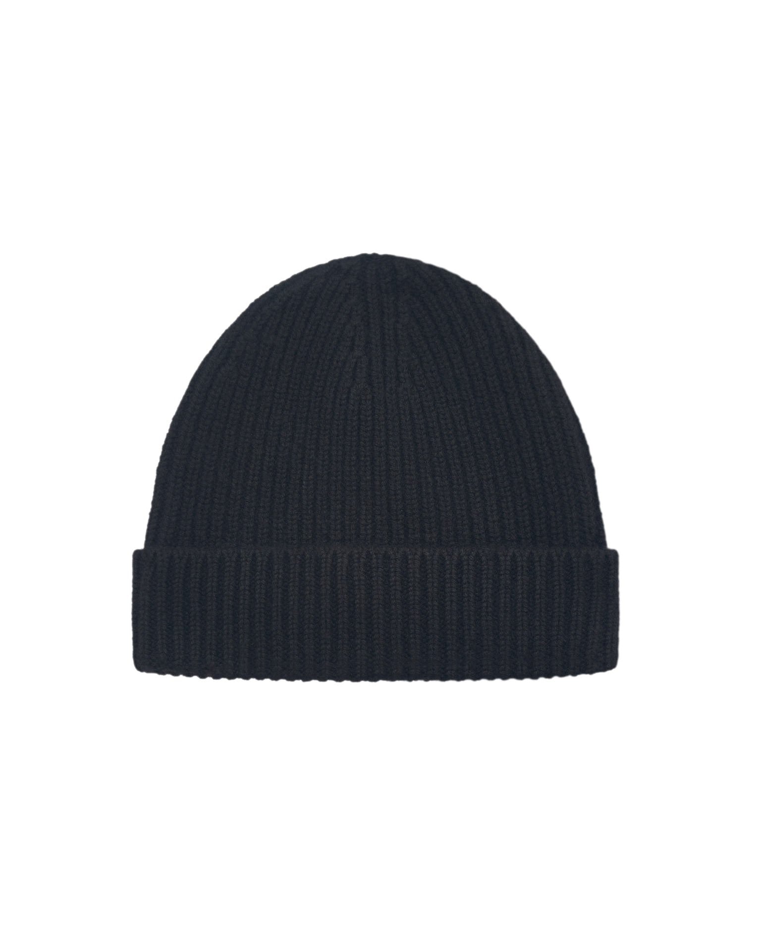 Cashmere and wool beanie hat, Black — photo 2