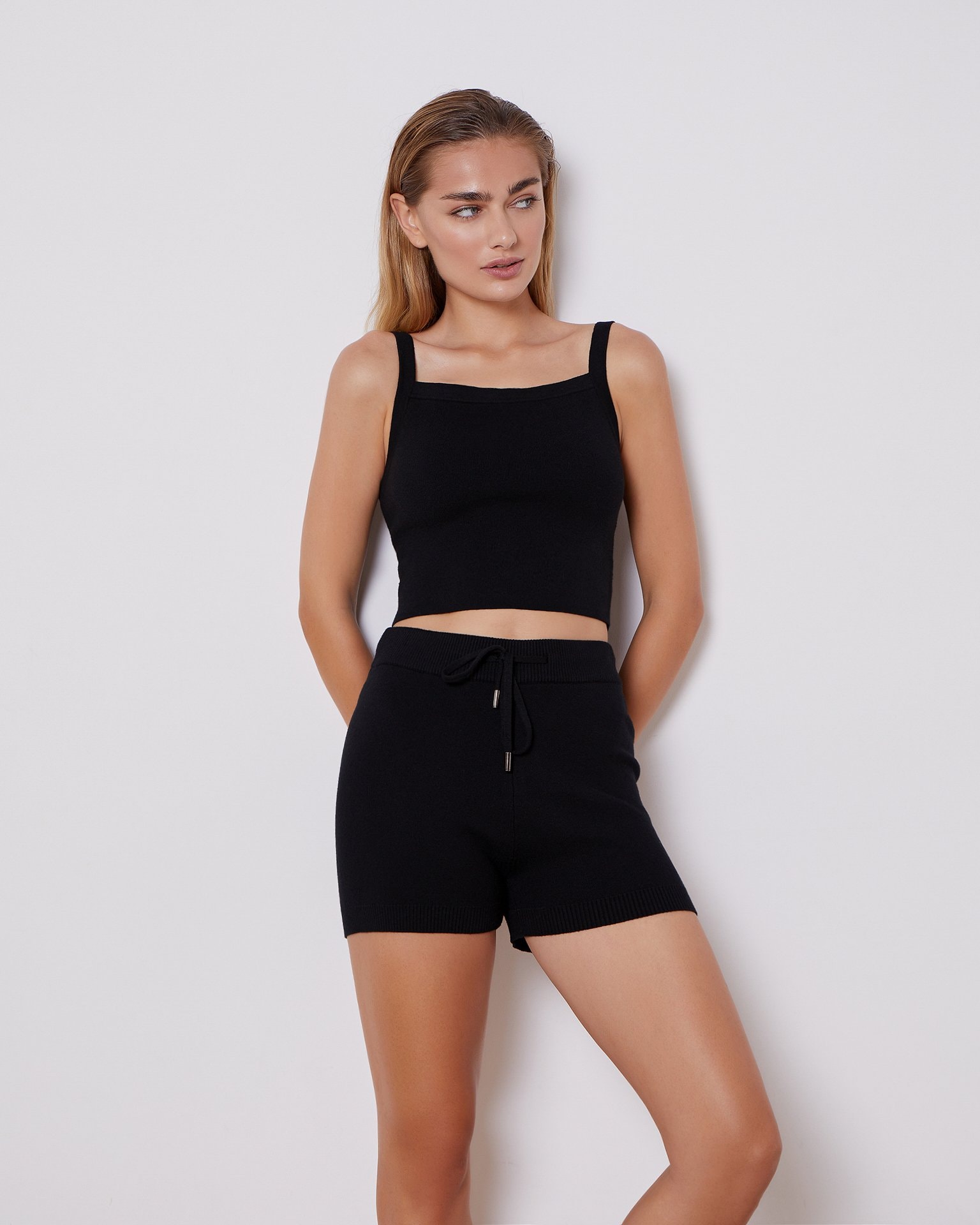 Viscose summer suit, Black — photo 2