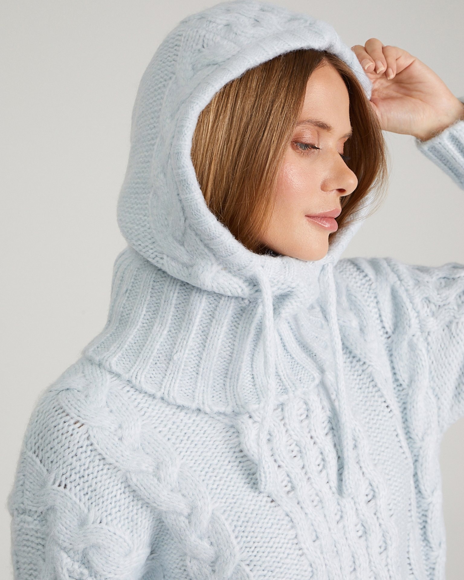 Knitted balaclava, Blue