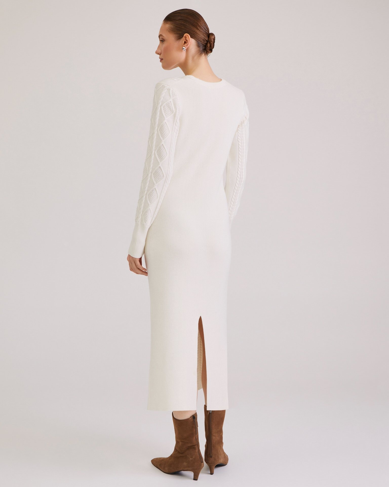 Knit dress, Milk — photo 3