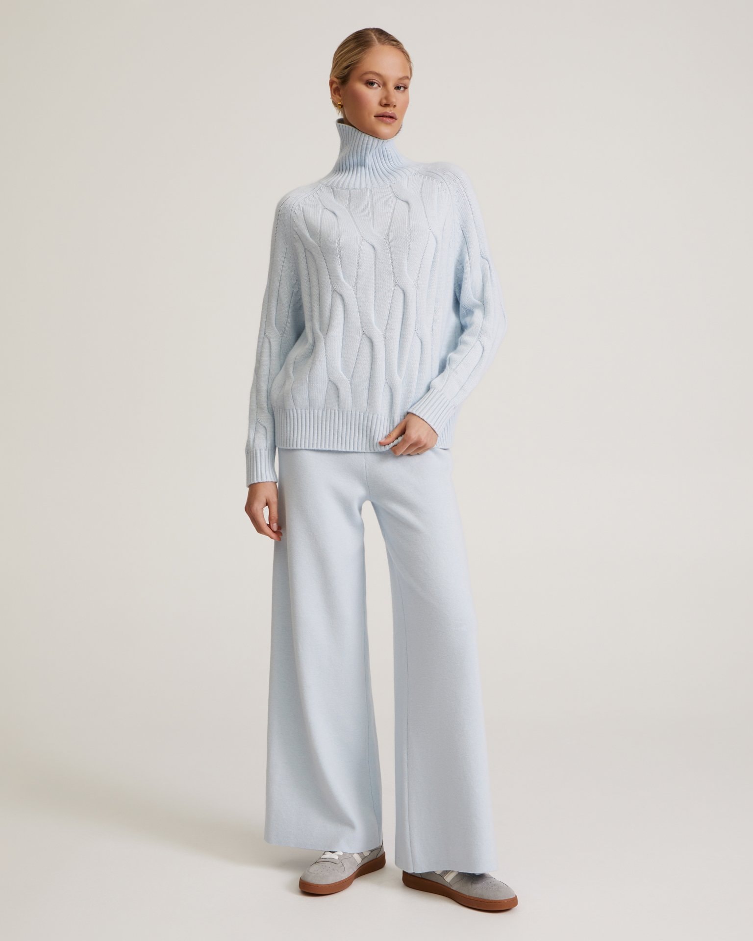Knitted set, Blue — photo 6