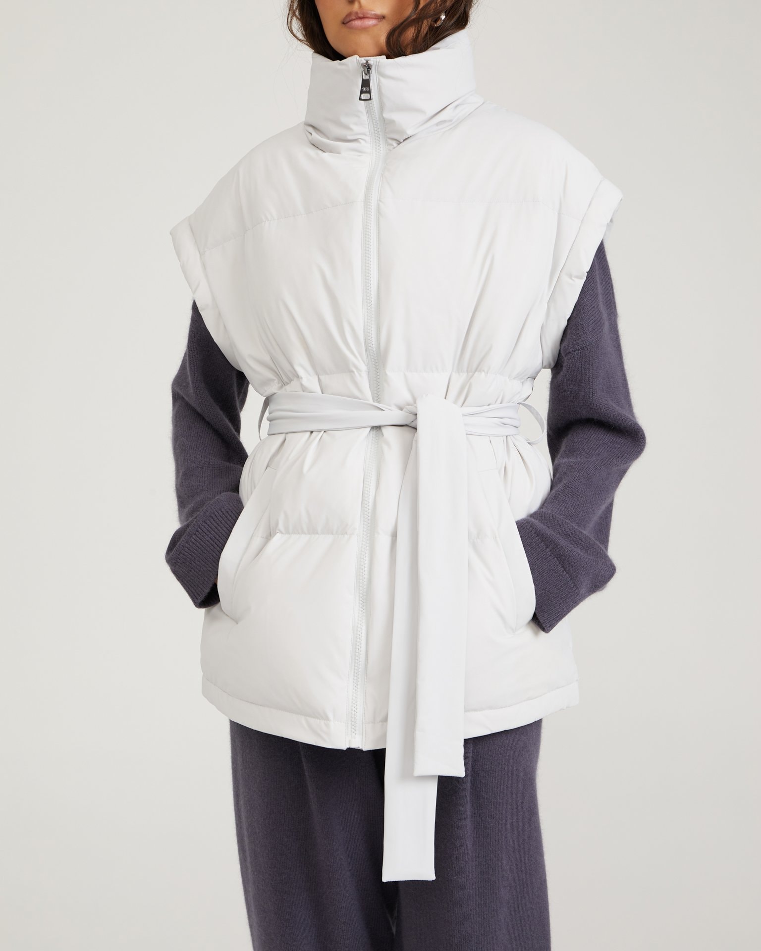 Insulated vest in grey, Grey — photo 5