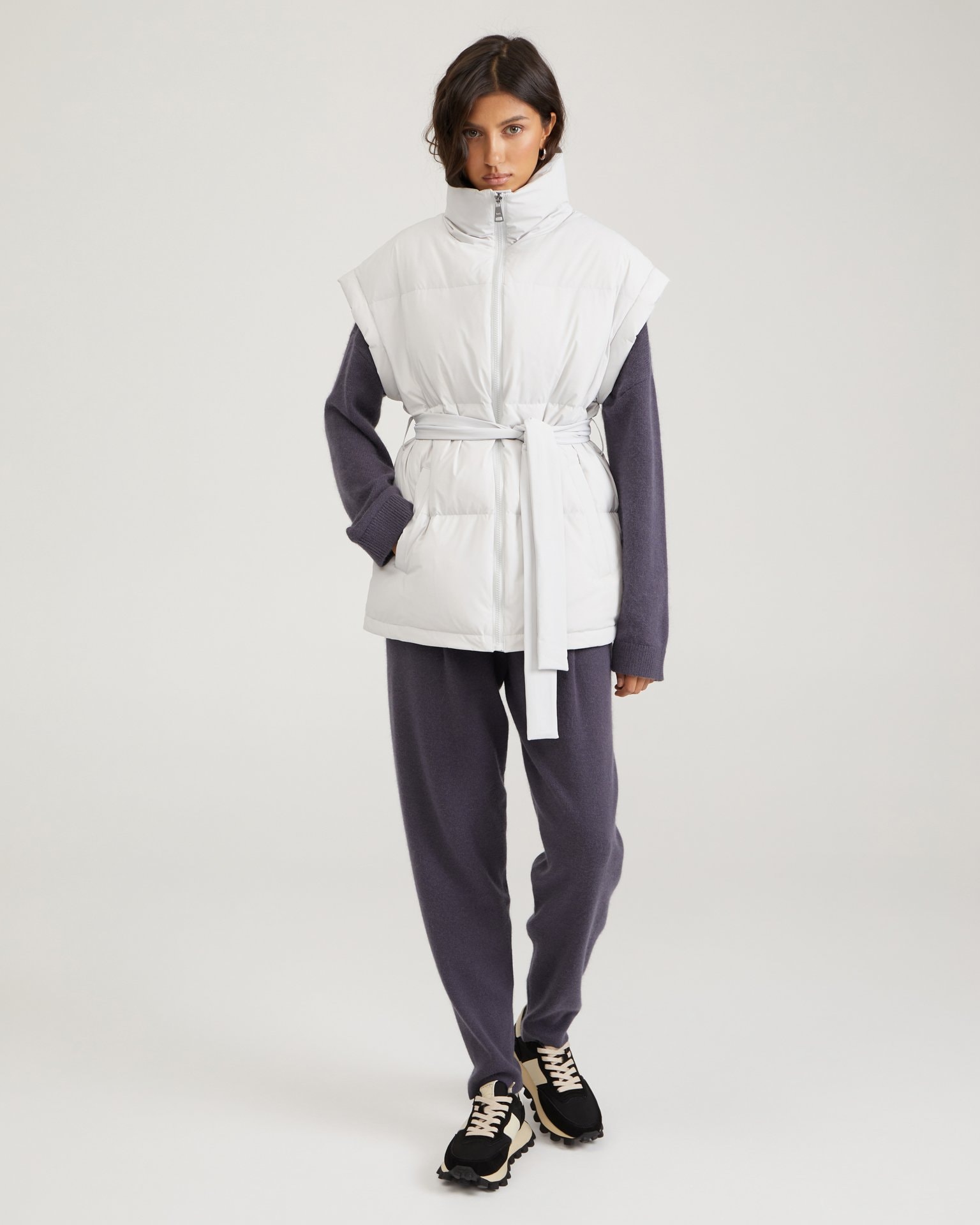 Insulated vest in grey, Grey