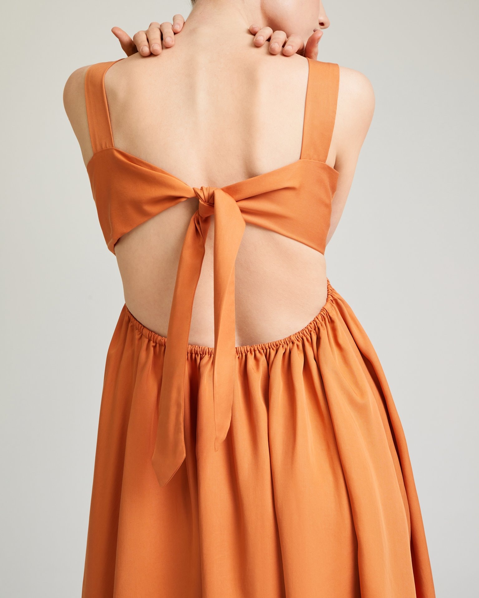 Backless Dress, Terracotta — photo 4