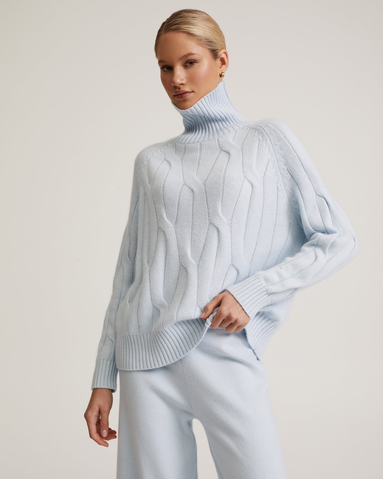 Knitted set, Blue