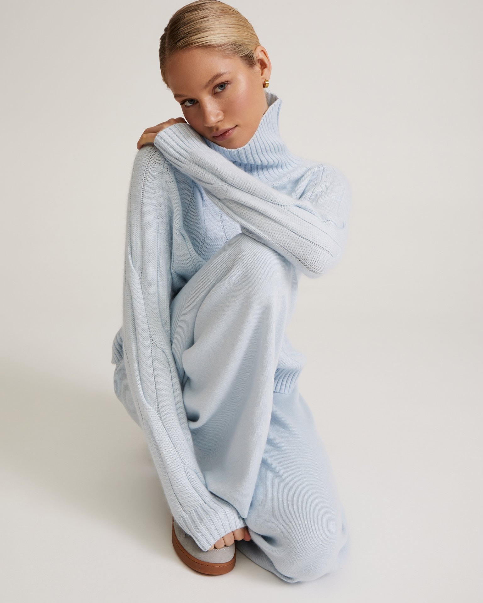 Knitted set, Blue — photo 3