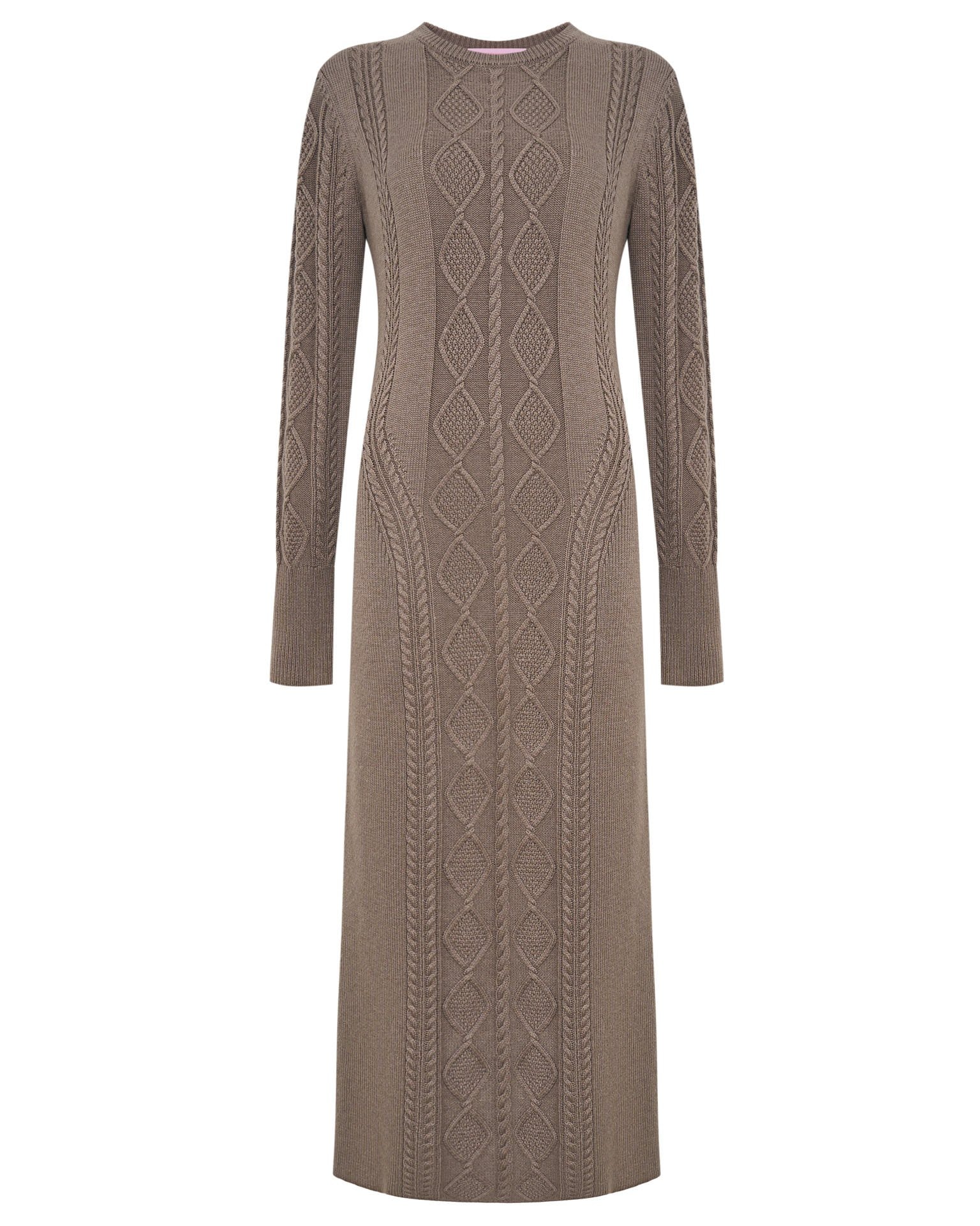 Knitted dress, Brown — photo 3
