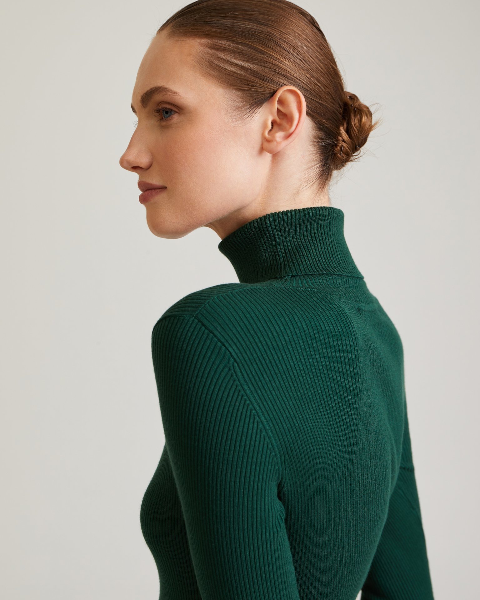 Viscose dress, Dark Green — photo 6