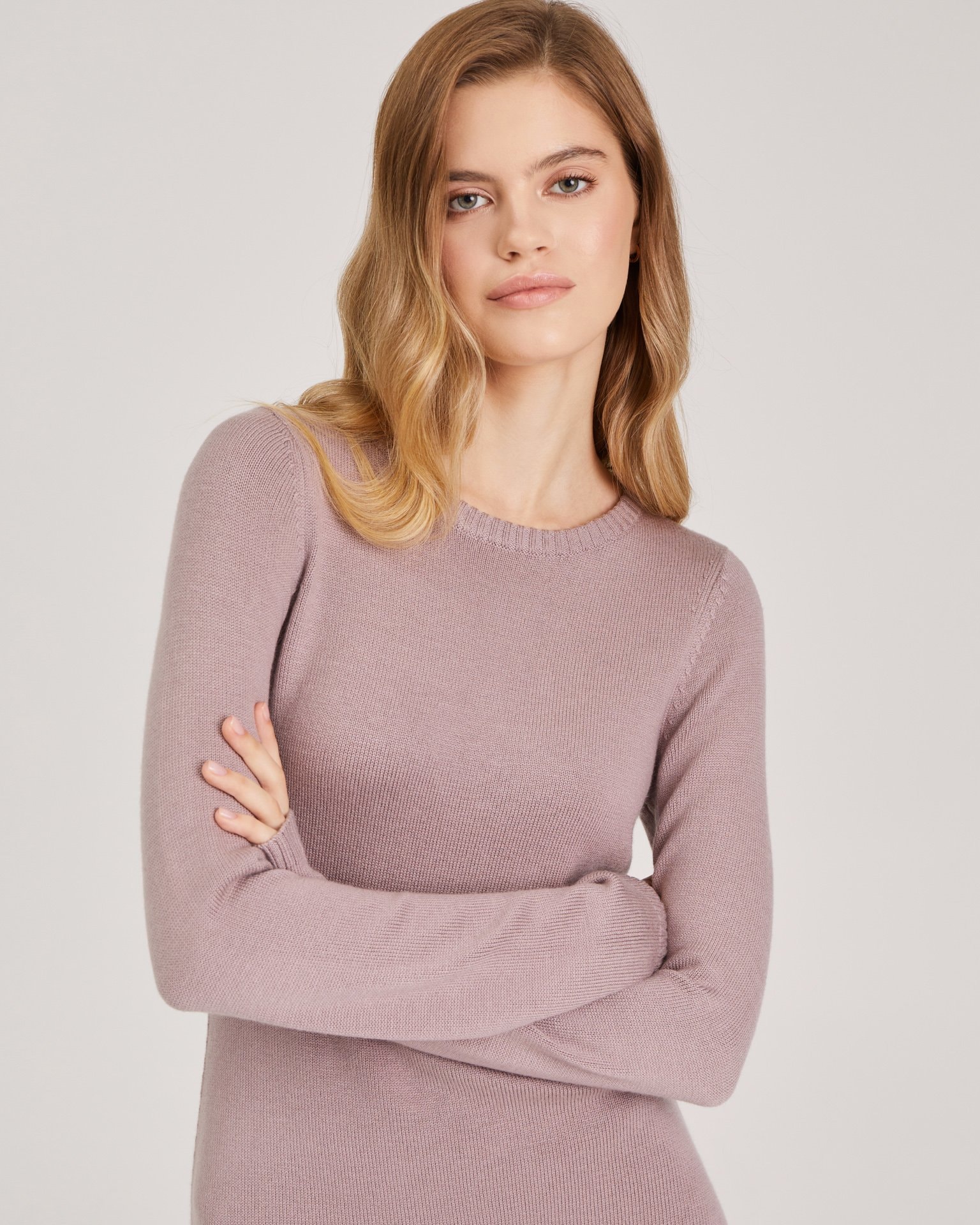 Knitted dress, Brown — photo 4
