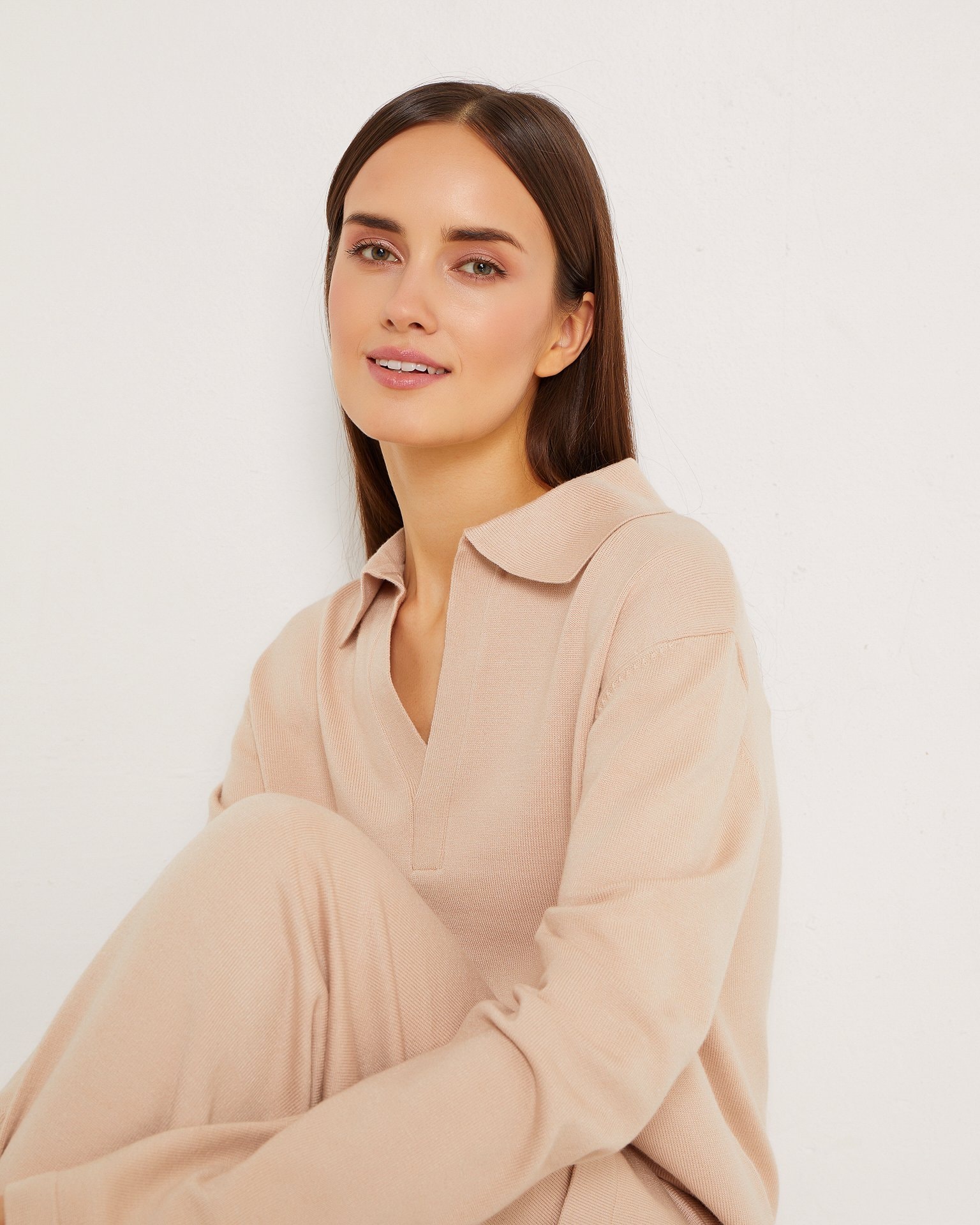 Suit with Jumper and Trousers, Beige — photo 2