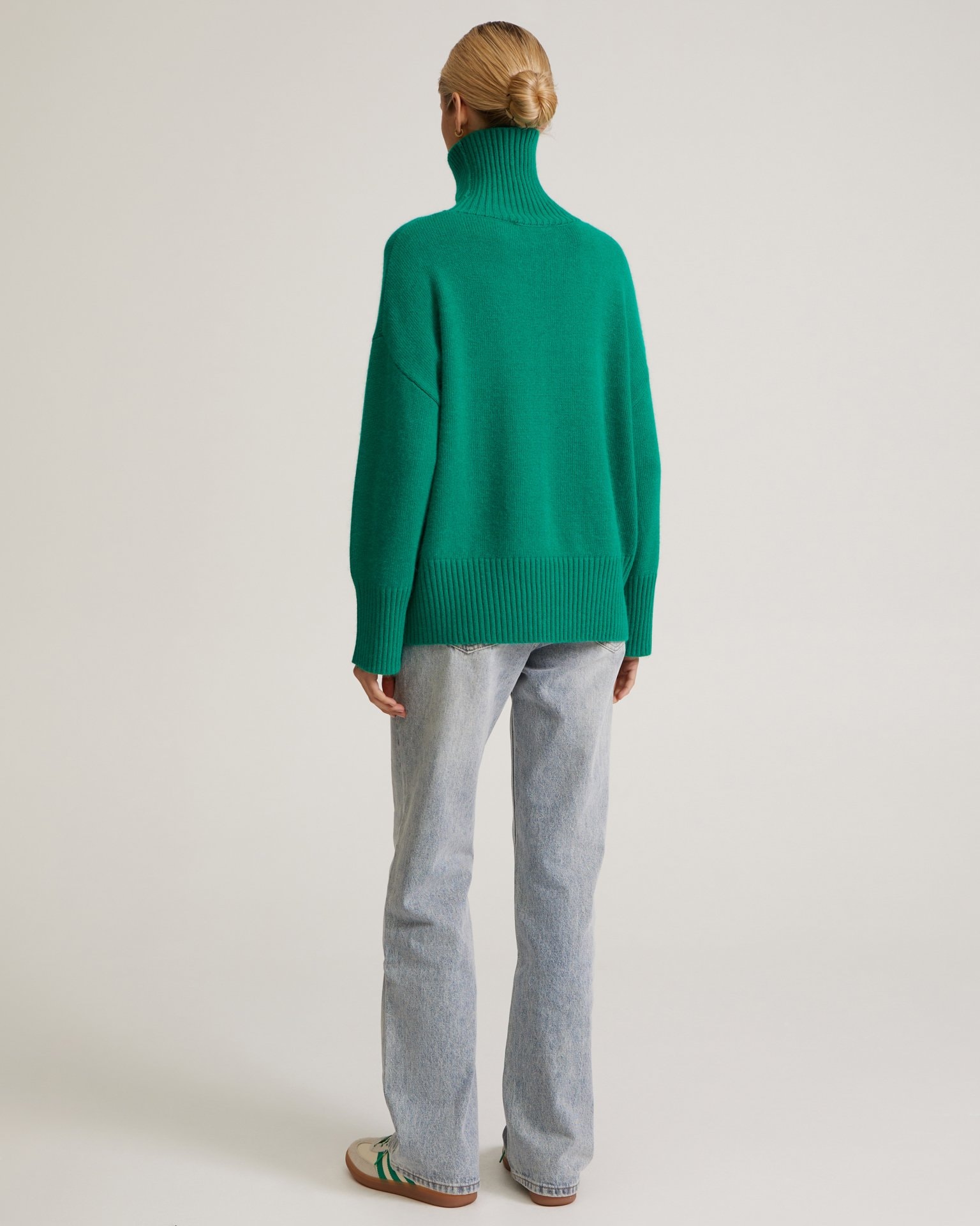 Green high-neck jumper, Green — photo 3