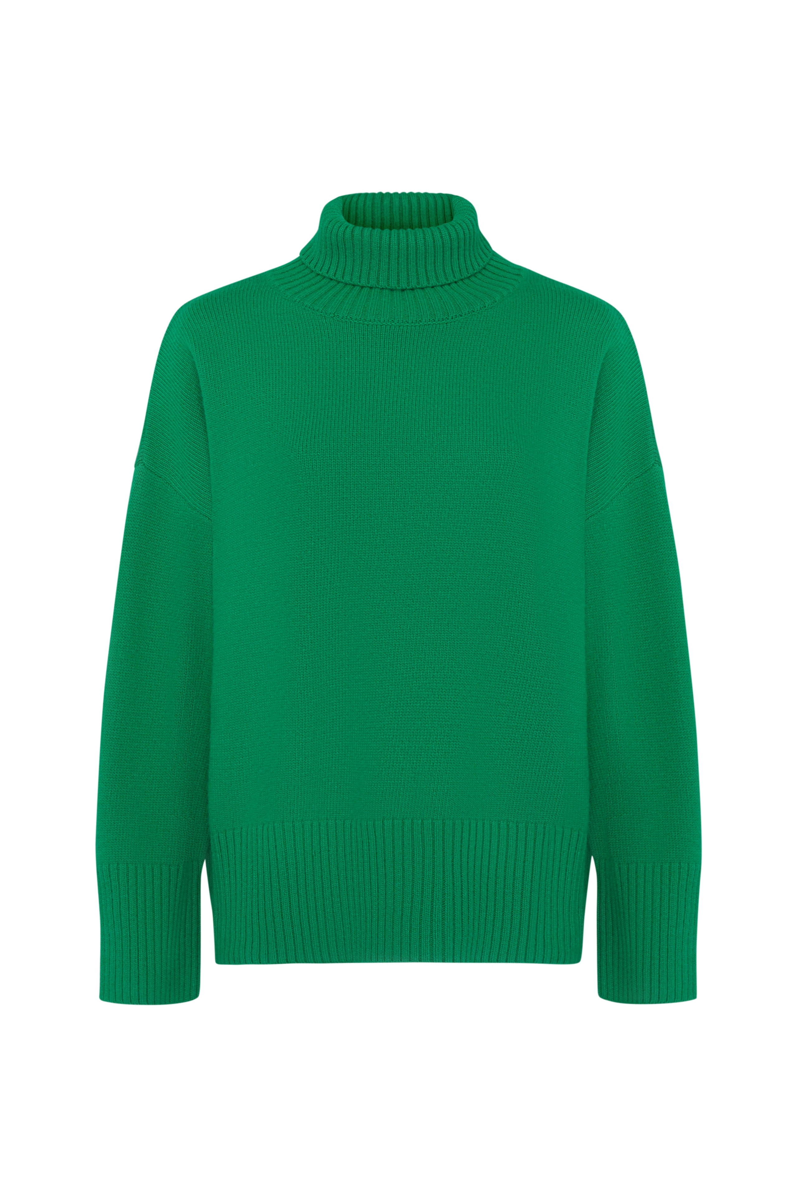 Green high-neck jumper, Green — photo 10