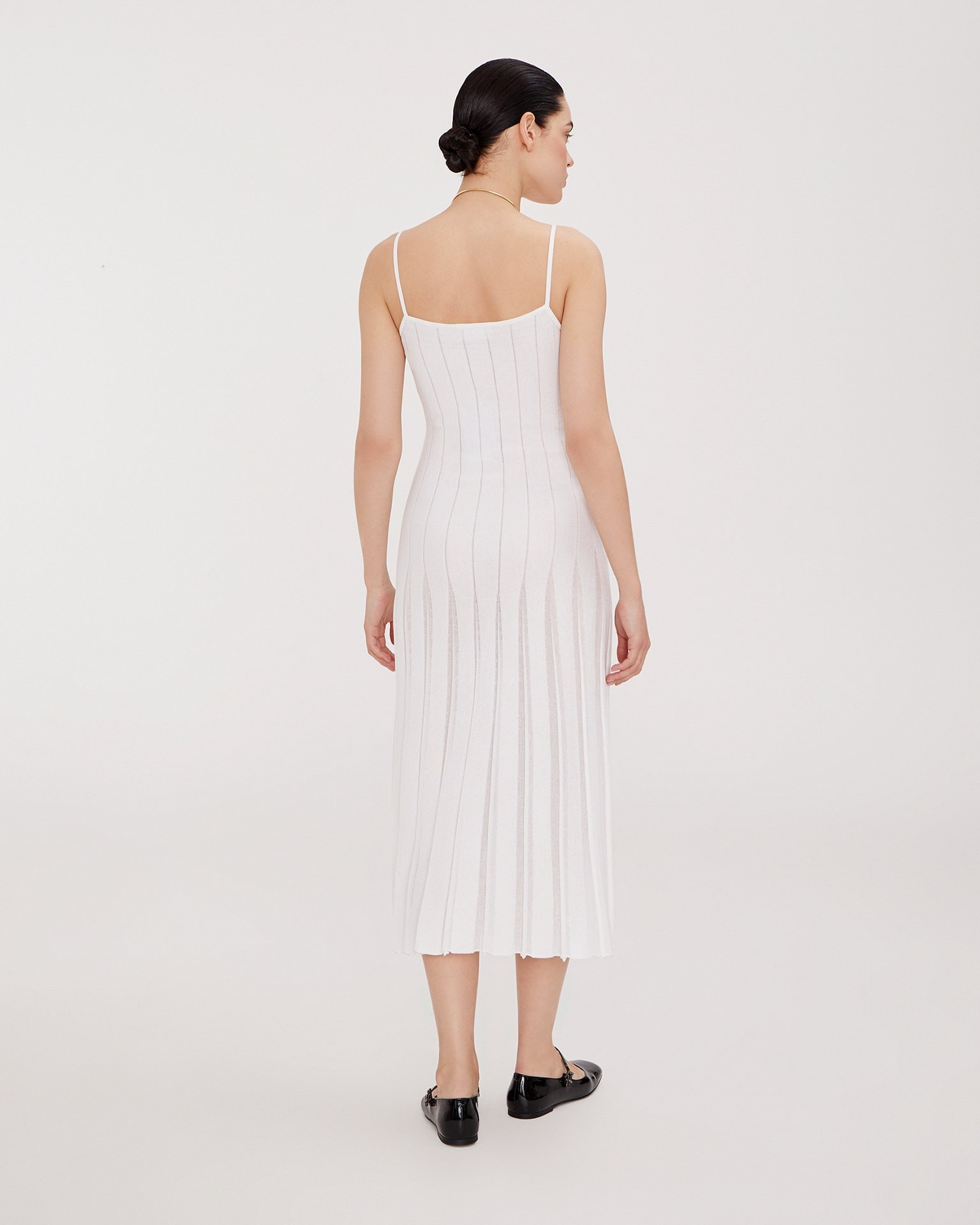 Spaghetti strap dress, White — photo 3