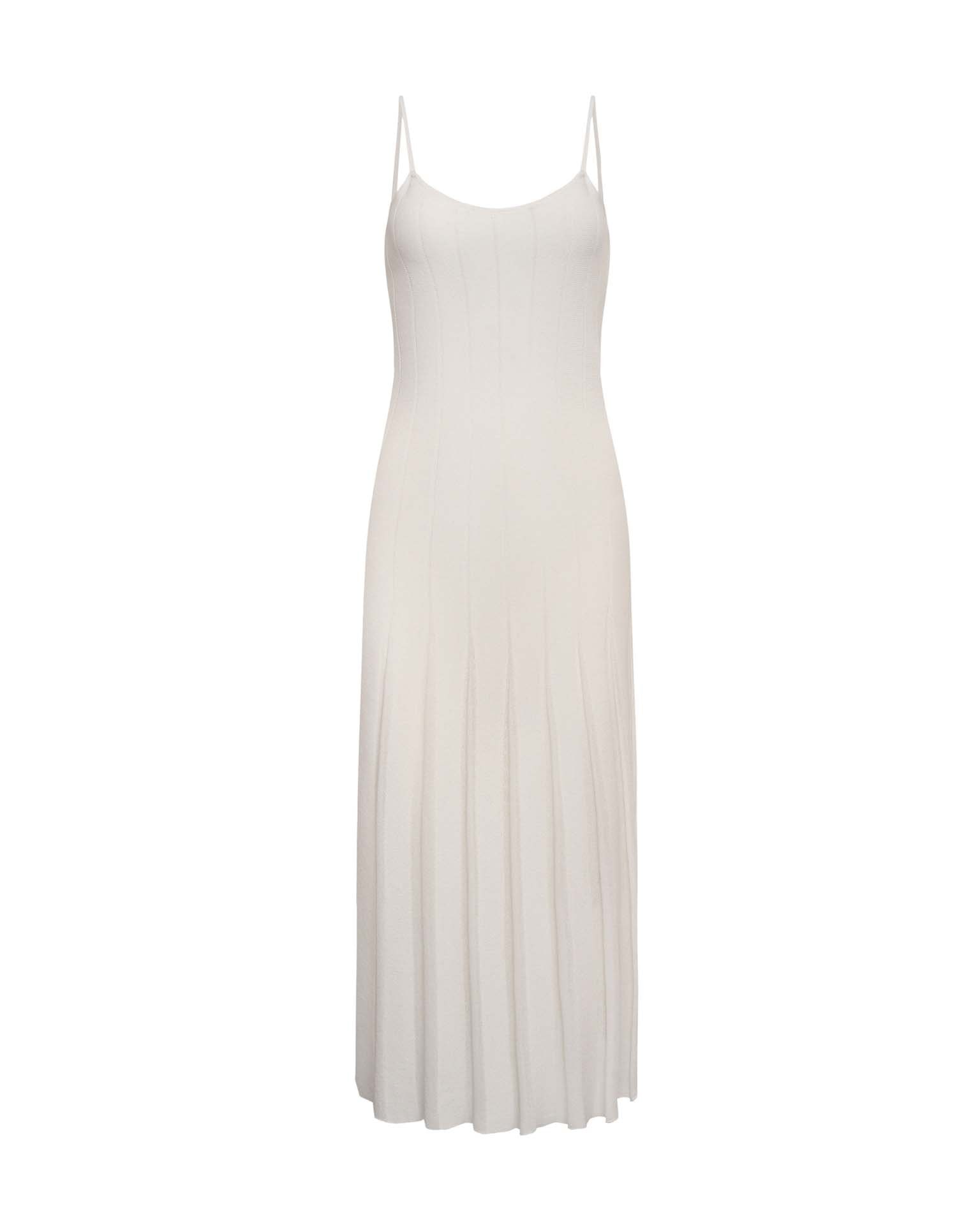 Spaghetti strap dress, White — photo 8