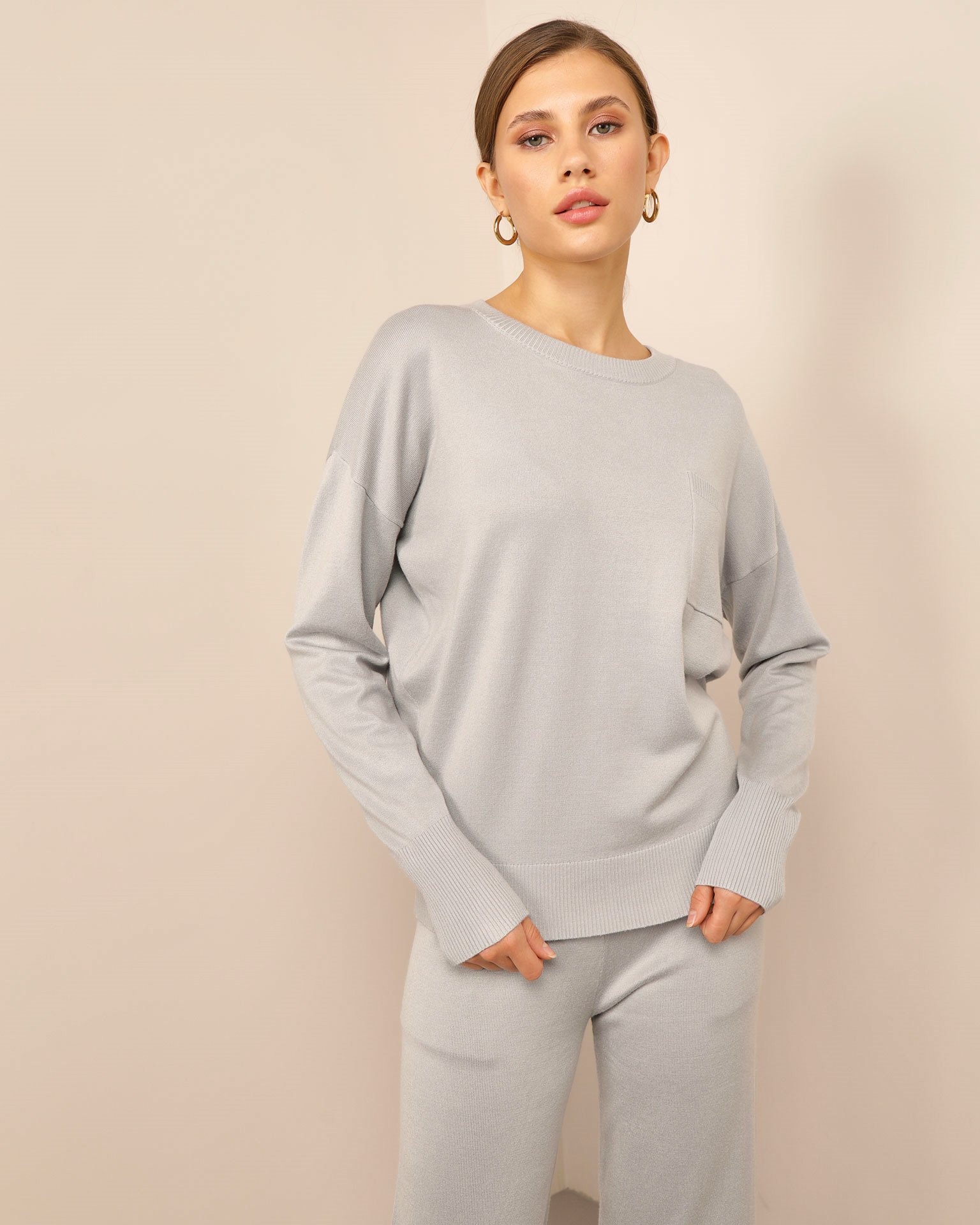 Suit with raglan sleeve, Grey — photo 4