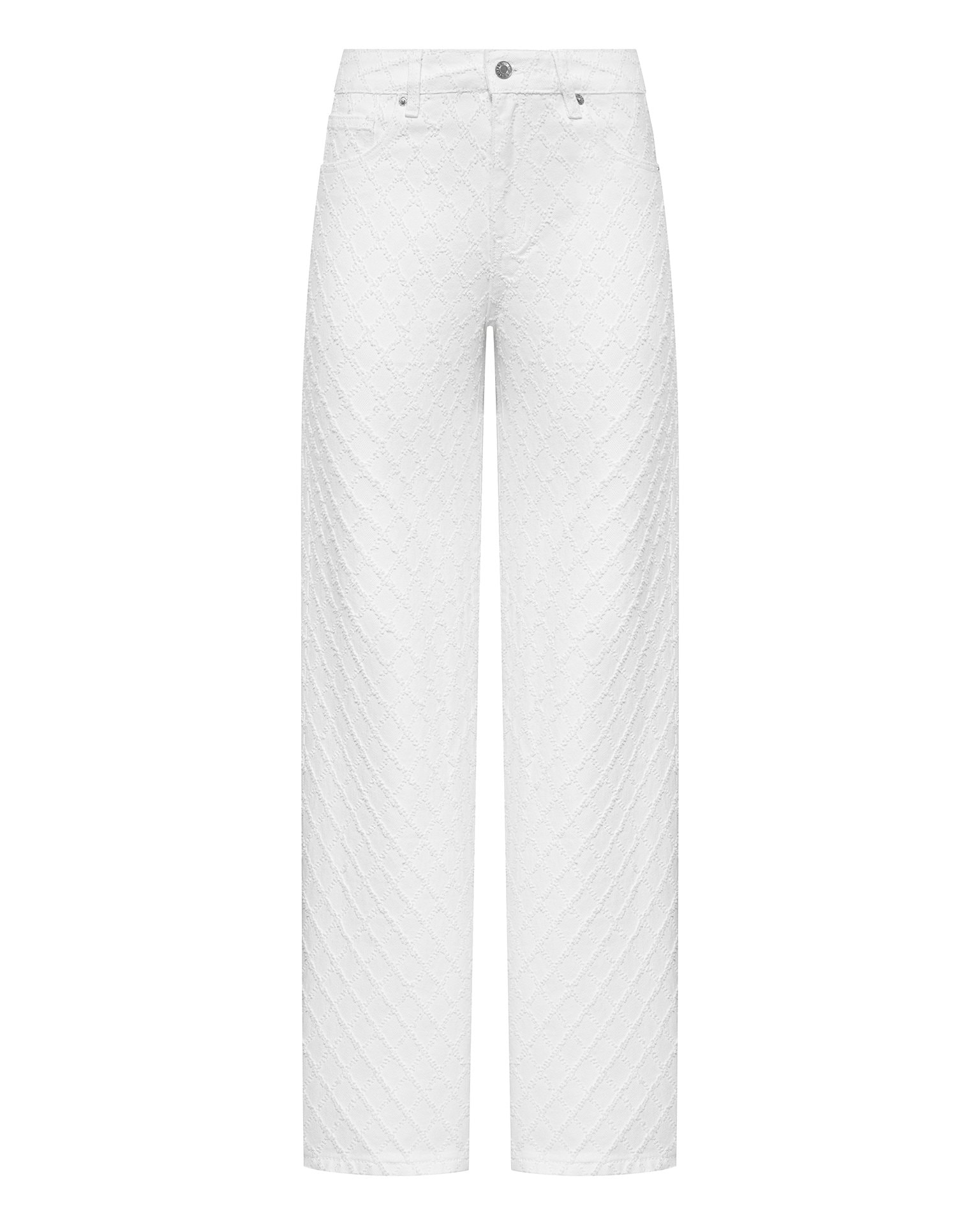 Textured jeans, white — photo 7