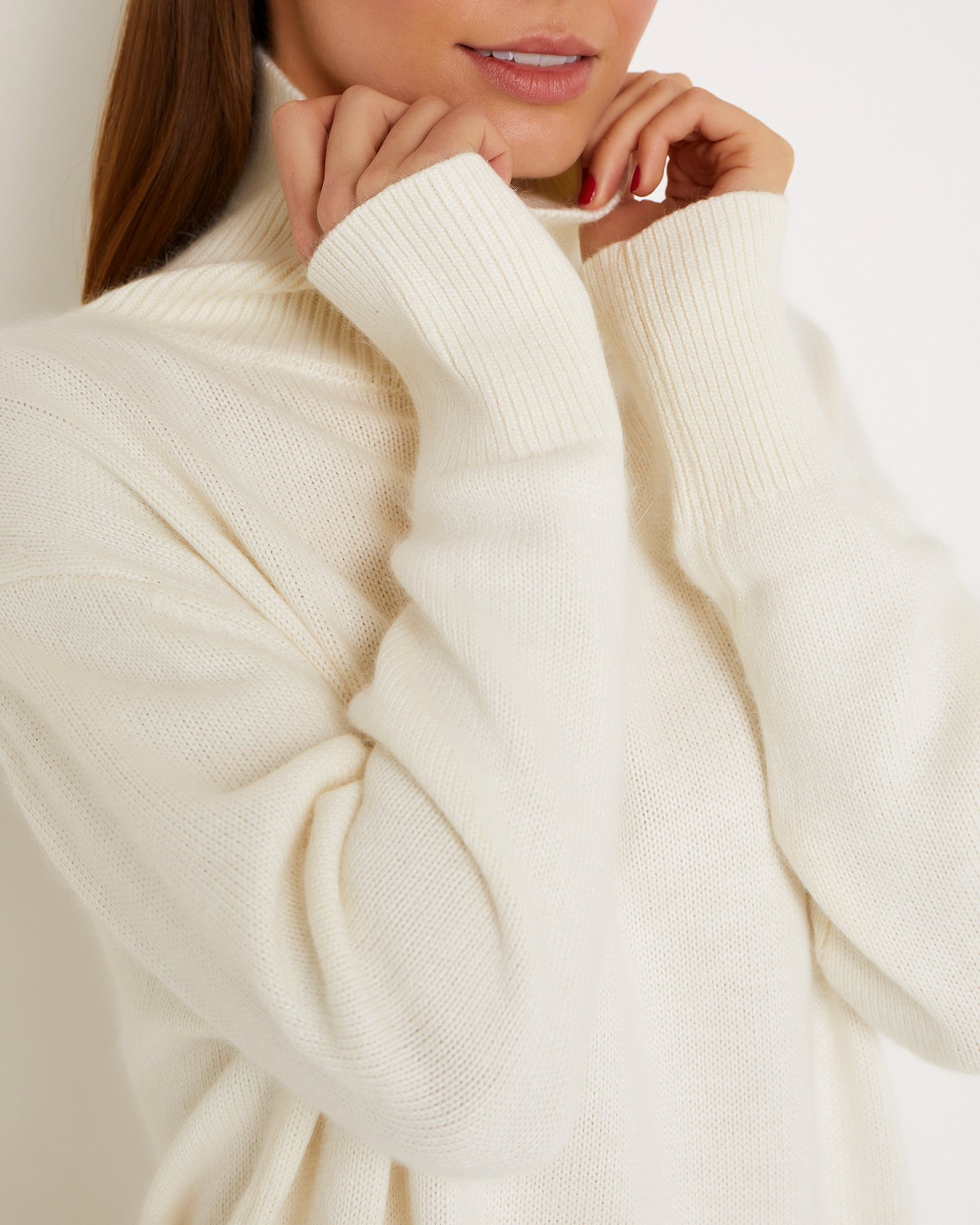 Sweater dress, White — photo 6