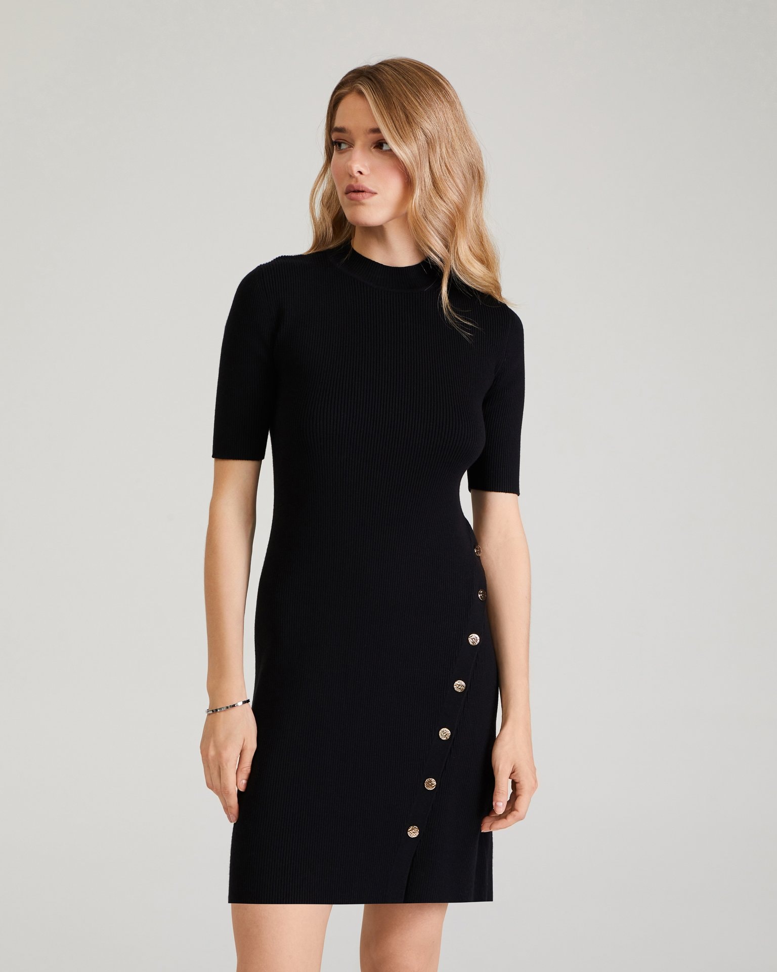 Knit dress, Black — photo 2